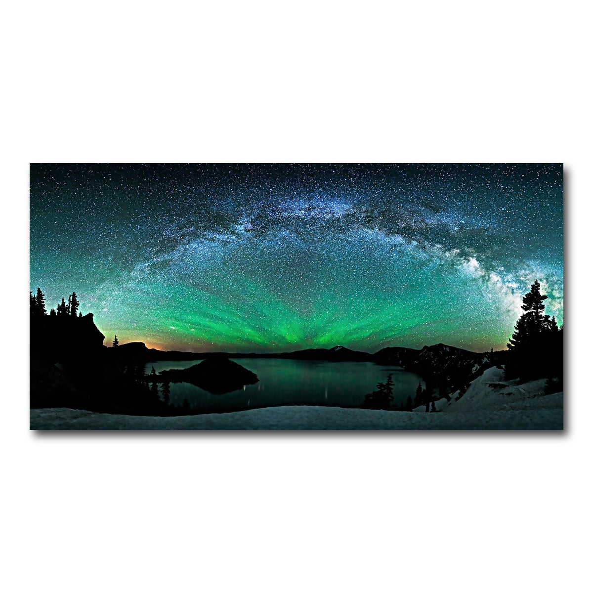 AUTO-MOCKUP WHITE | Aurora Borealis | 1 Piece | Gallery Wrap Canvas | group=2x1