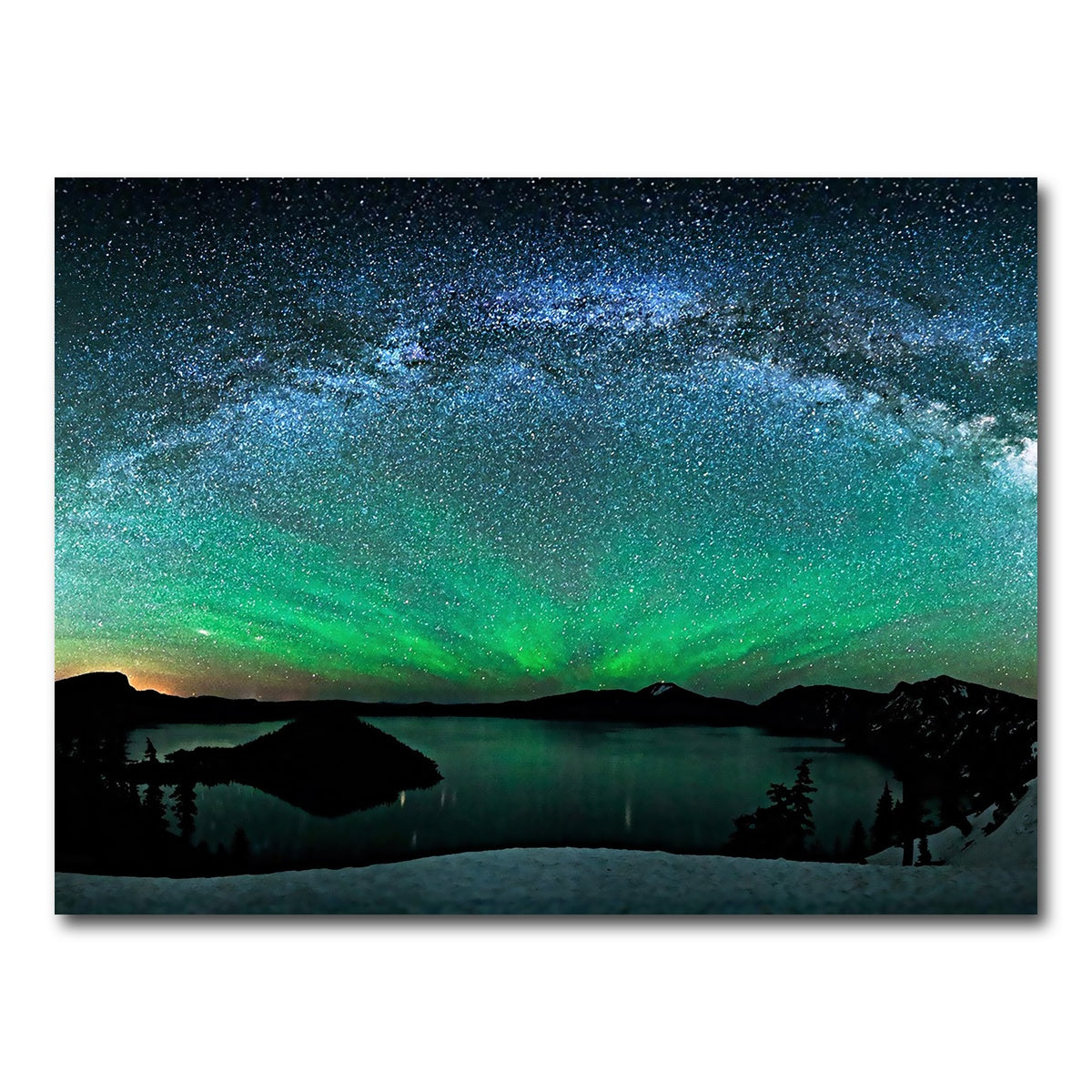 AUTO-MOCKUP WHITE | Aurora Borealis | 1 Piece | Gallery Wrap Canvas | group=4x3