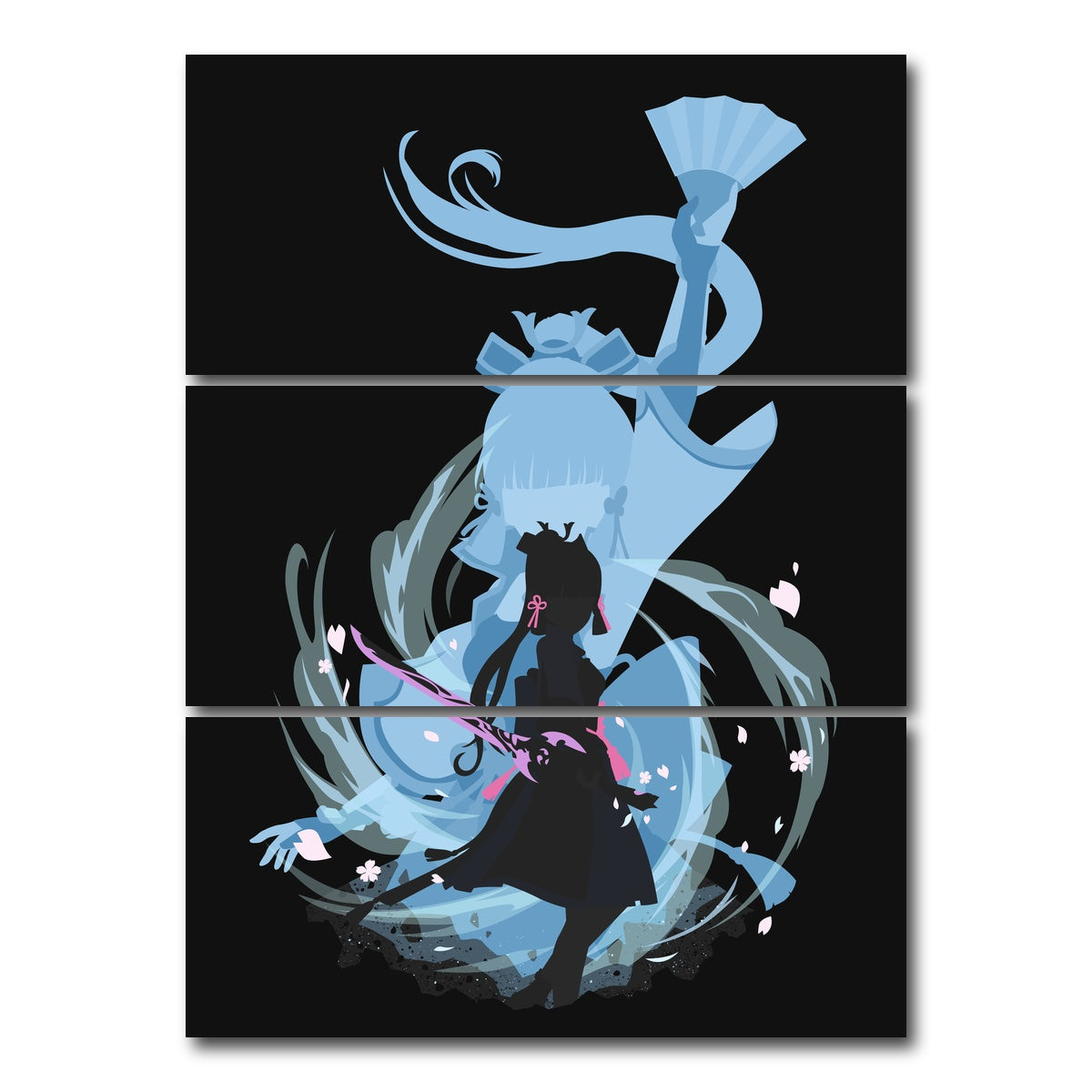 AUTO-MOCKUP WHITE | Ayaka | 3 Piece | Gallery Wrap Canvas | group=8x18_stacked