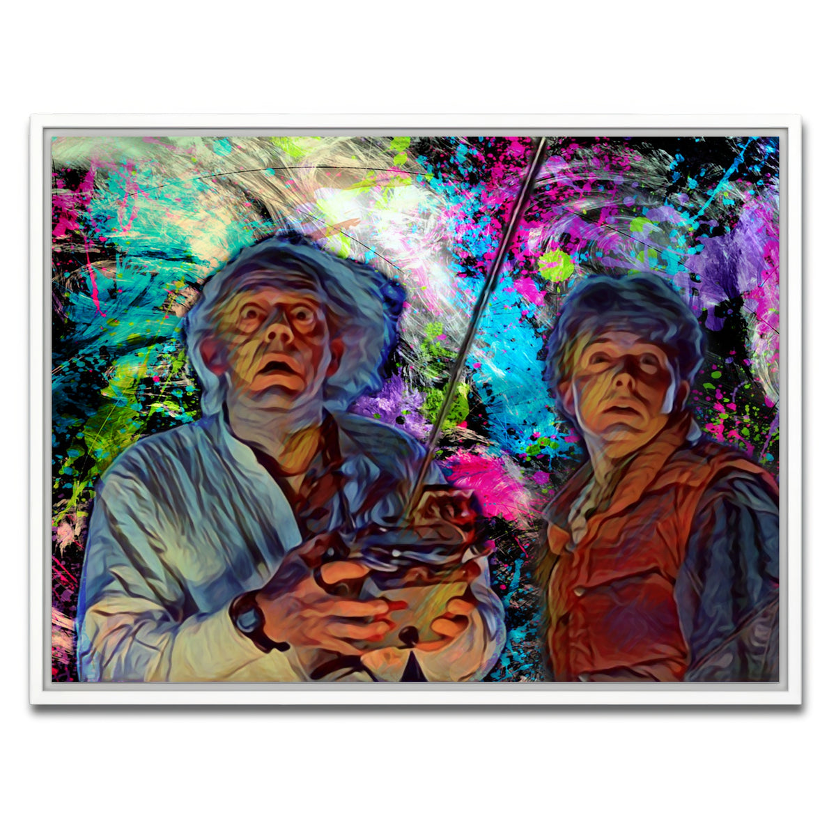 AUTO-MOCKUP WHITE | Back to the future | 1 Piece | White Framed Canvas | group=4x3