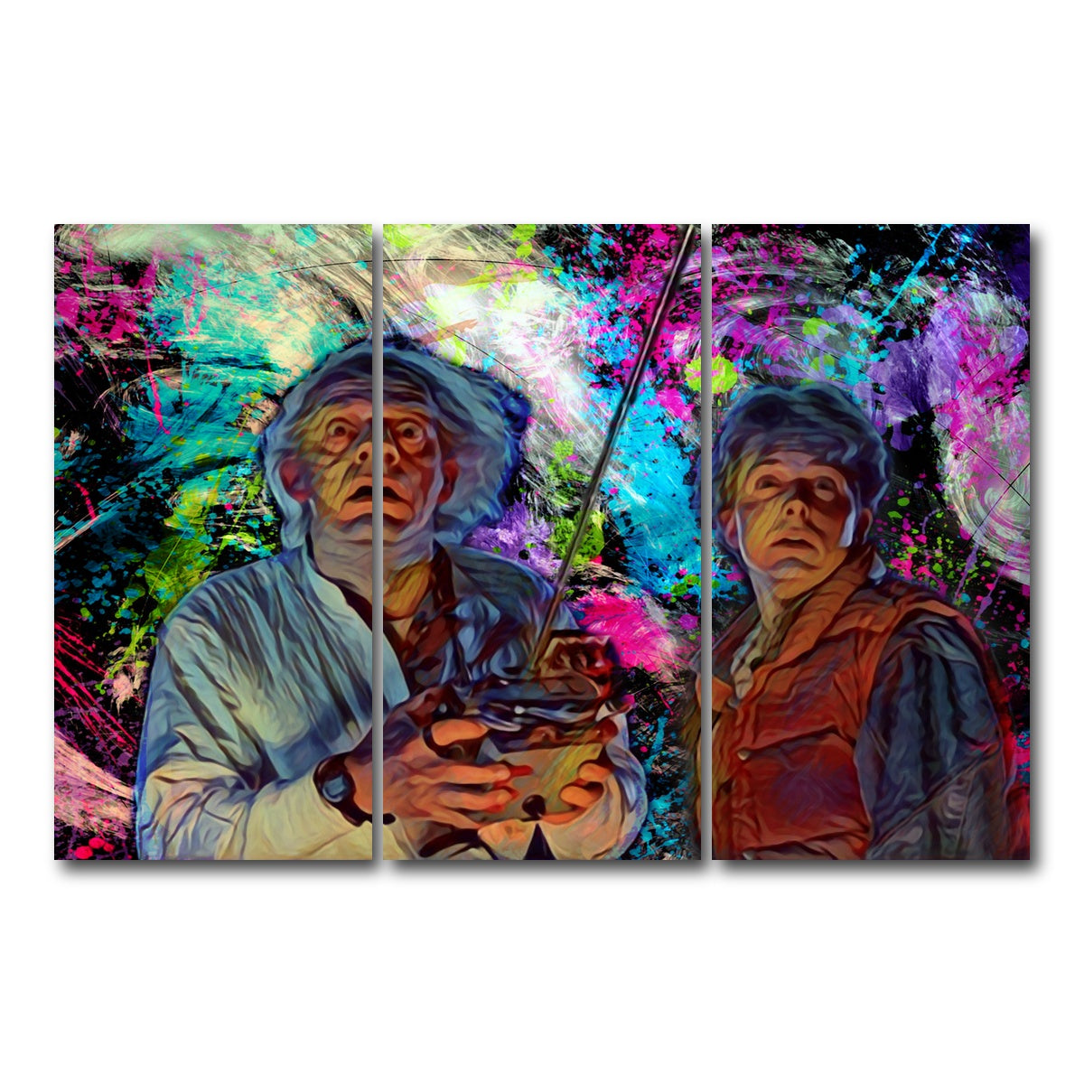 AUTO-MOCKUP WHITE | Back to the future | 3 Piece | Gallery Wrap Canvas | group=12x24