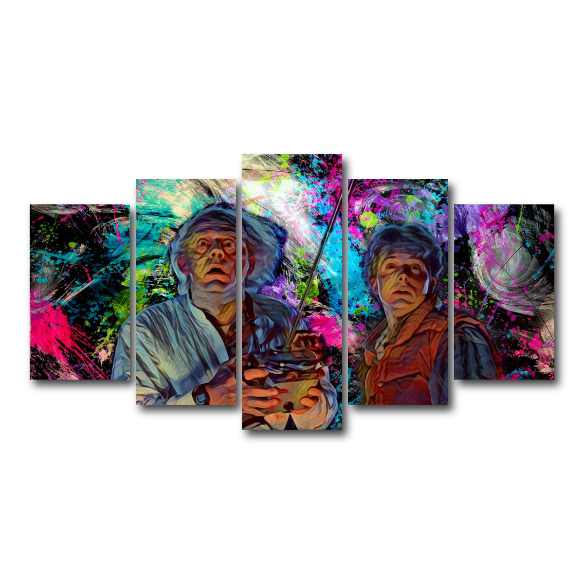 AUTO-MOCKUP WHITE | Back to the future | 5 Piece | Gallery Wrap Canvas | group=5_normal