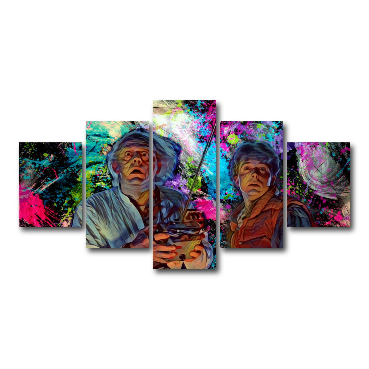 AUTO-MOCKUP WHITE | Back to the future | 5 Piece | Gallery Wrap Canvas | group=5_short