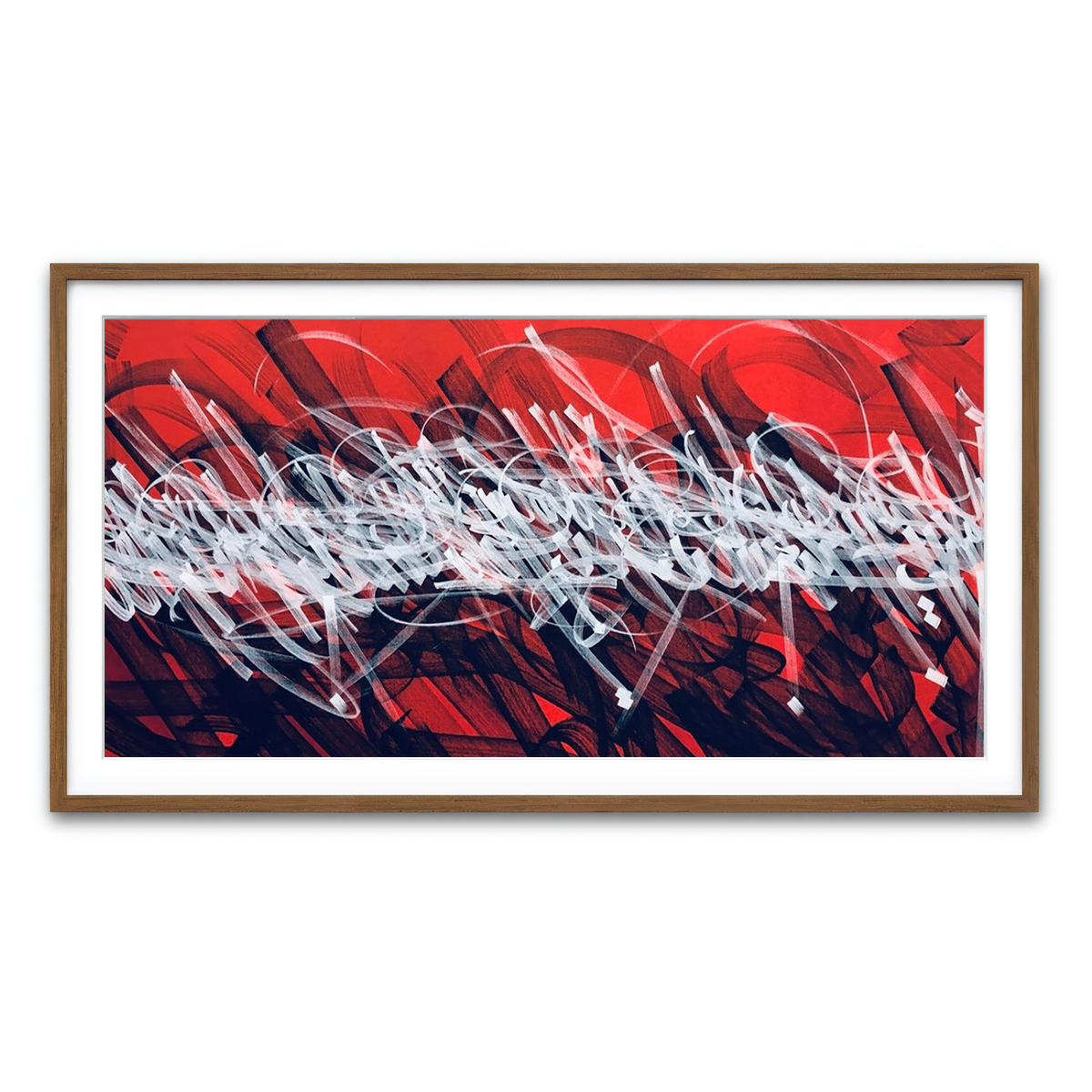 Framed Print 2x1 Walnut