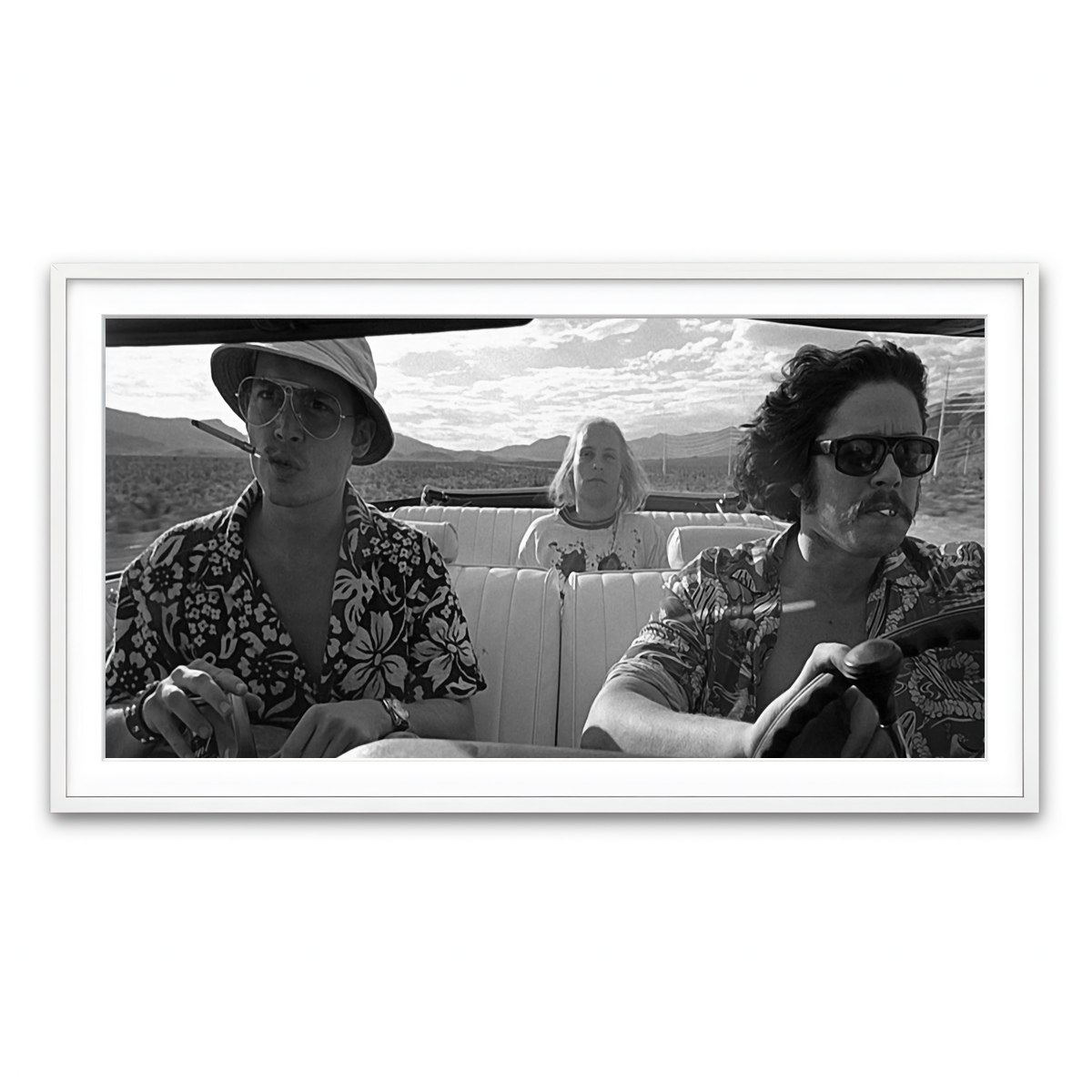 Framed Print 2x1 White