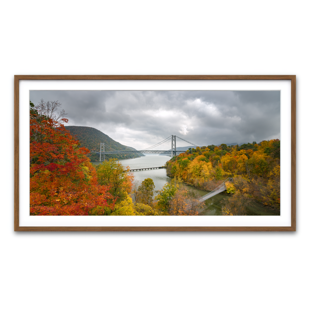 Framed Print 2x1 Walnut