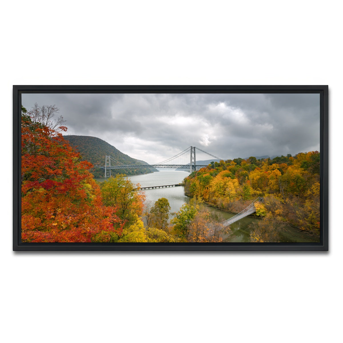 AUTO-MOCKUP WHITE | Bear mountain | 1 Piece | Black Framed Canvas | group=2x1