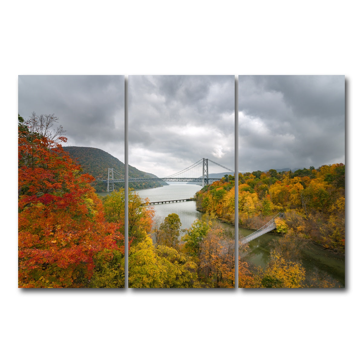 AUTO-MOCKUP WHITE | Bear mountain | 3 Piece | Gallery Wrap Canvas | group=12x24