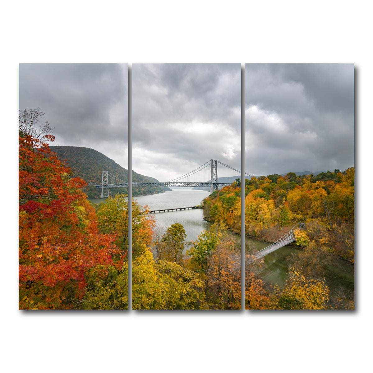 AUTO-MOCKUP WHITE | Bear mountain | 3 Piece | Gallery Wrap Canvas | group=8x18