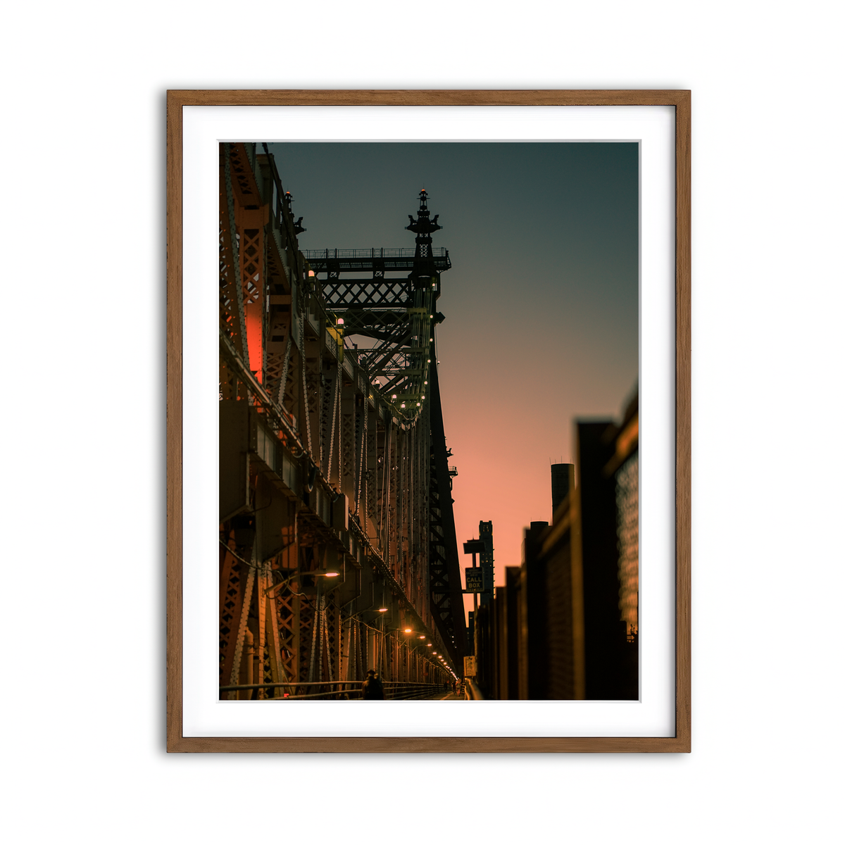 Framed Print 3x4 Walnut