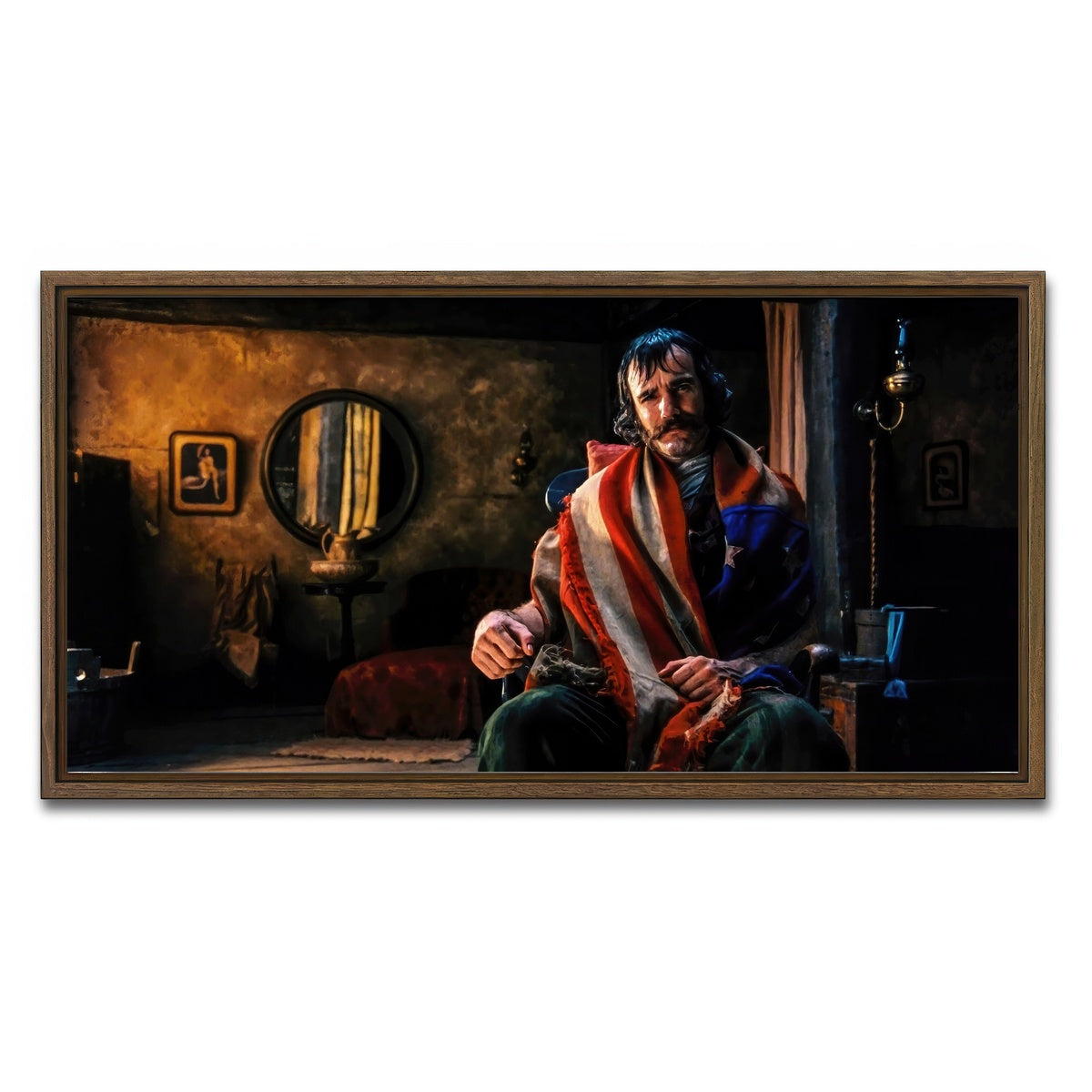 AUTO-MOCKUP WHITE | Bill The Butcher | 1 Piece | Walnut Framed Canvas | group=2x1