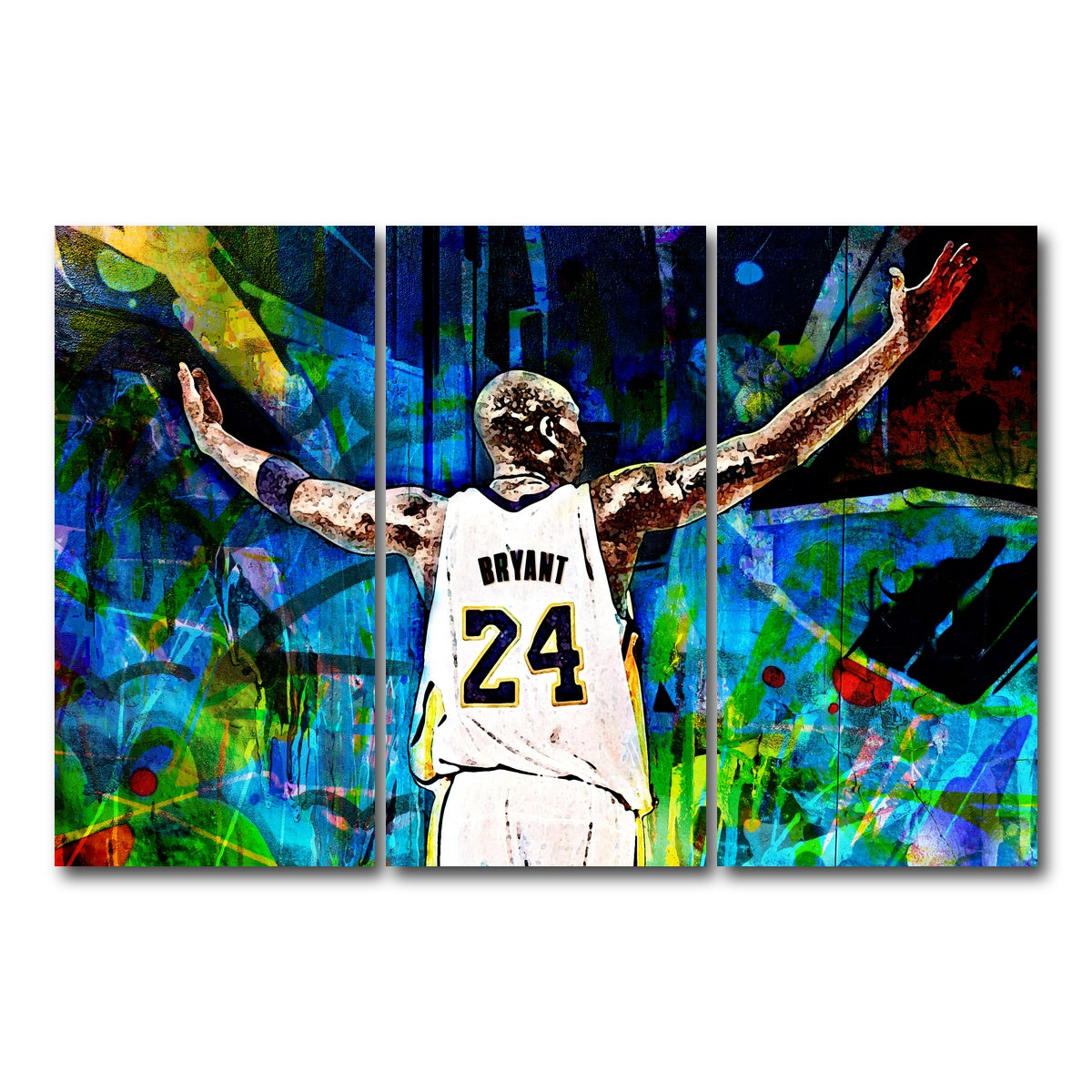 AUTO-MOCKUP WHITE | Black Mamba | 3 Piece | Gallery Wrap Canvas | group=12x24