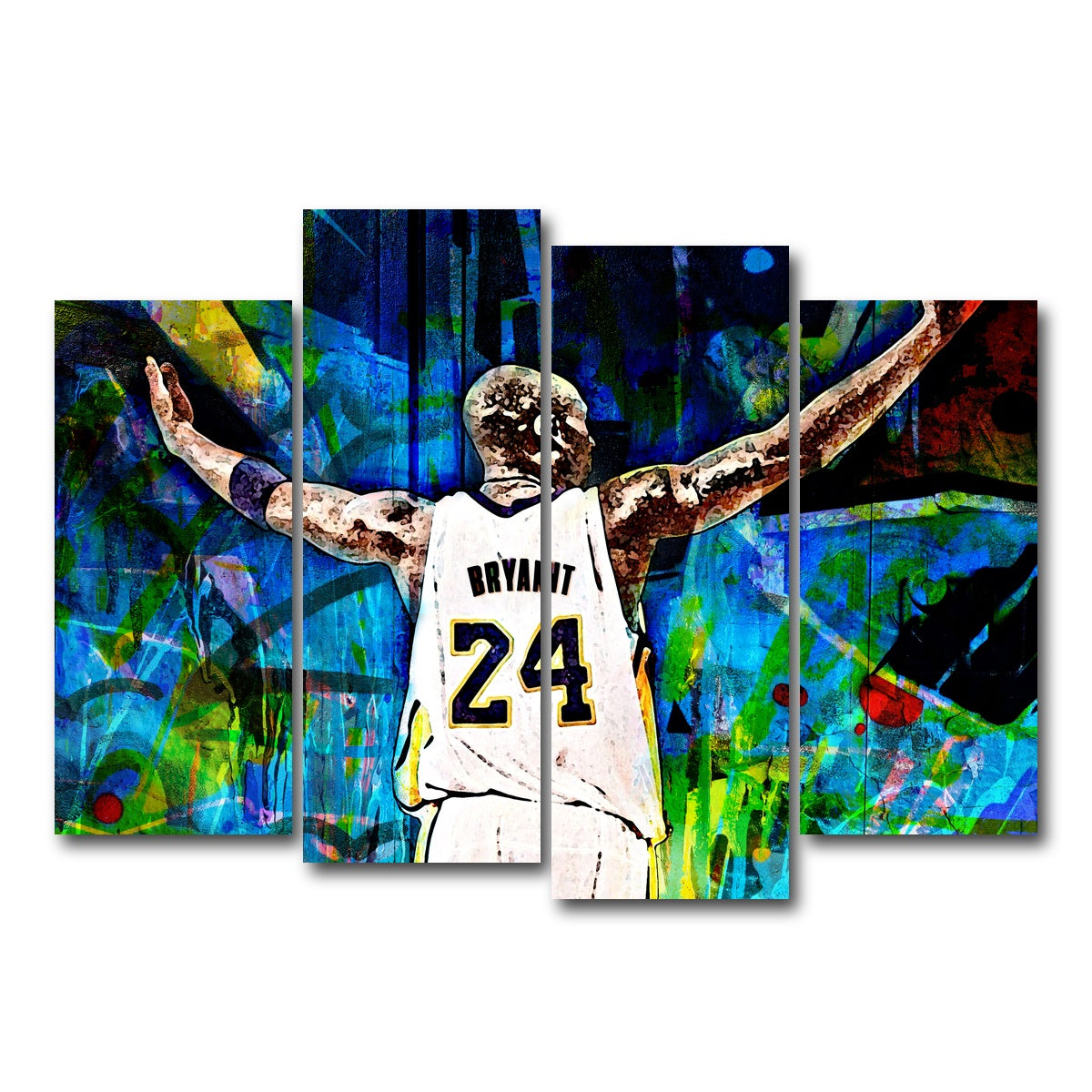 AUTO-MOCKUP WHITE | Black Mamba | 4 Piece | Gallery Wrap Canvas | group=4_normal