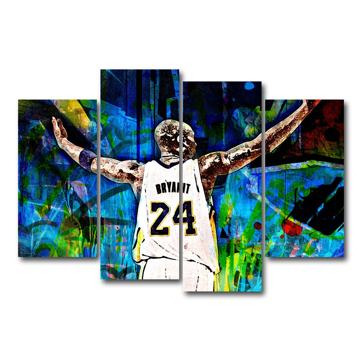 AUTO-MOCKUP WHITE | Black Mamba | 4 Piece | Gallery Wrap Canvas | group=4_short