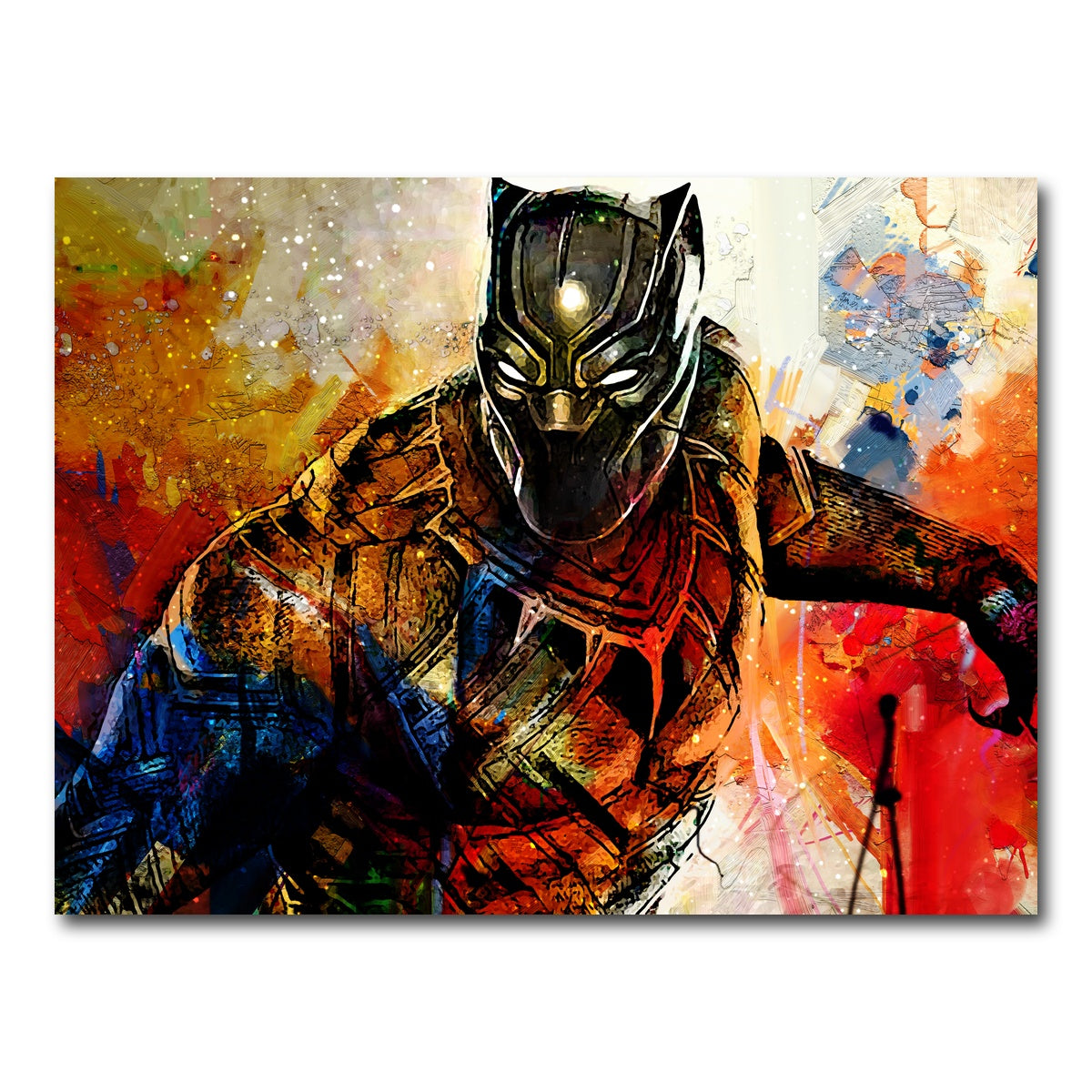 AUTO-MOCKUP WHITE | Black Panther | 1 Piece | Gallery Wrap Canvas | group=4x3