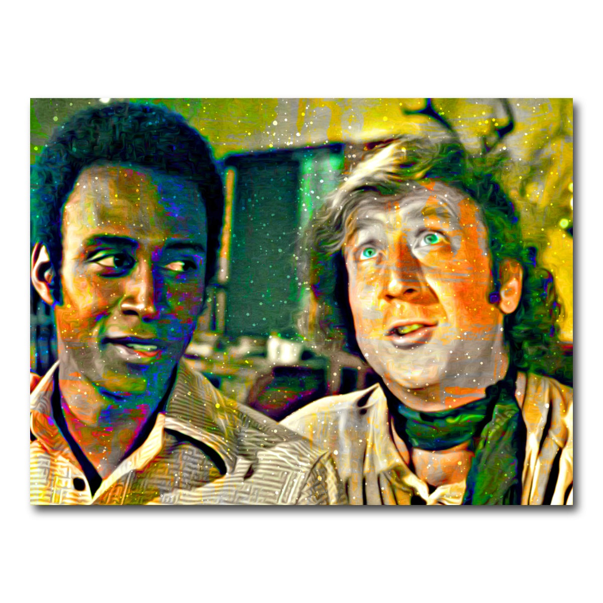 AUTO-MOCKUP WHITE | Blazing Saddles Bart & Jim | 1 Piece | Gallery Wrap Canvas | group=4x3