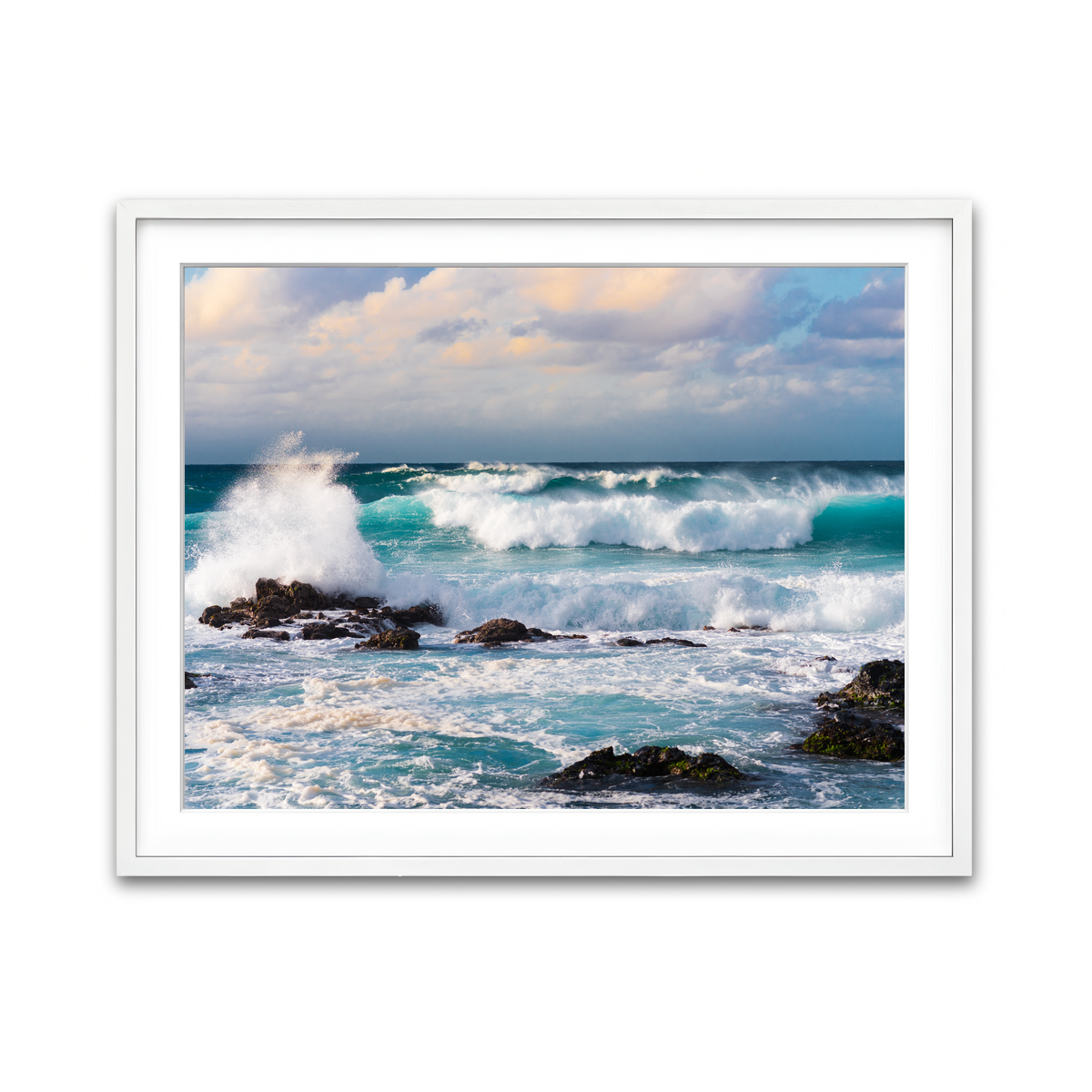 Framed Print 4x3 White