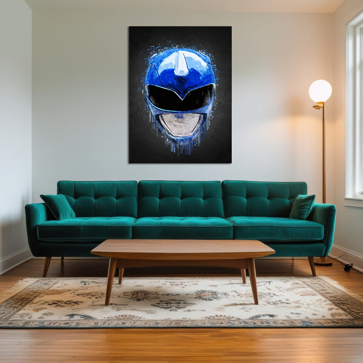 AUTO-MOCKUP ROOM | Blue Ranger Portrait