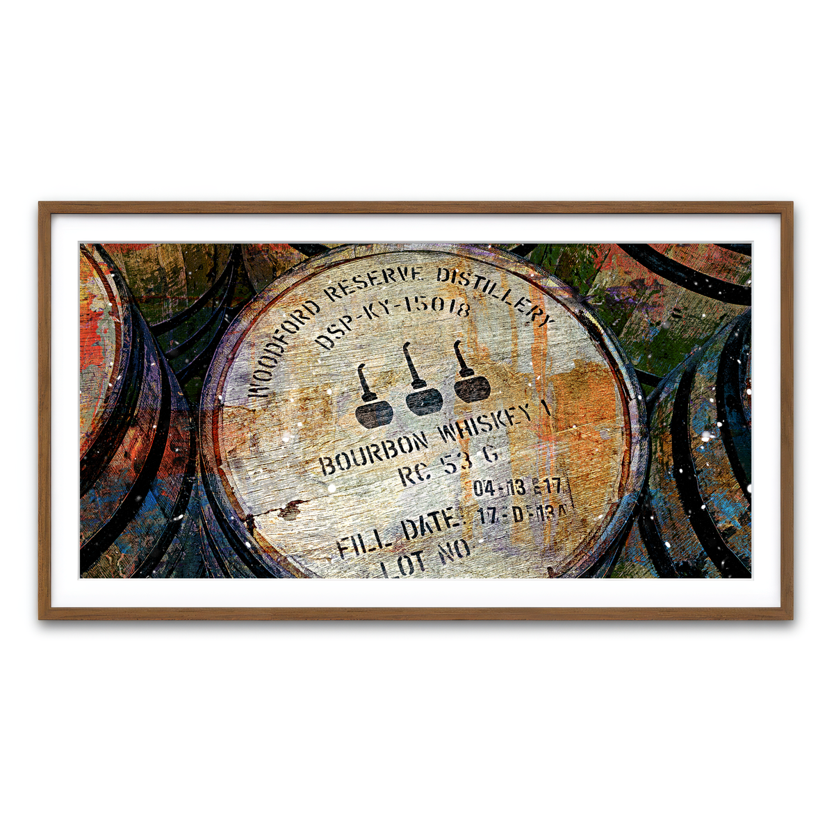 Framed Print 2x1 Walnut