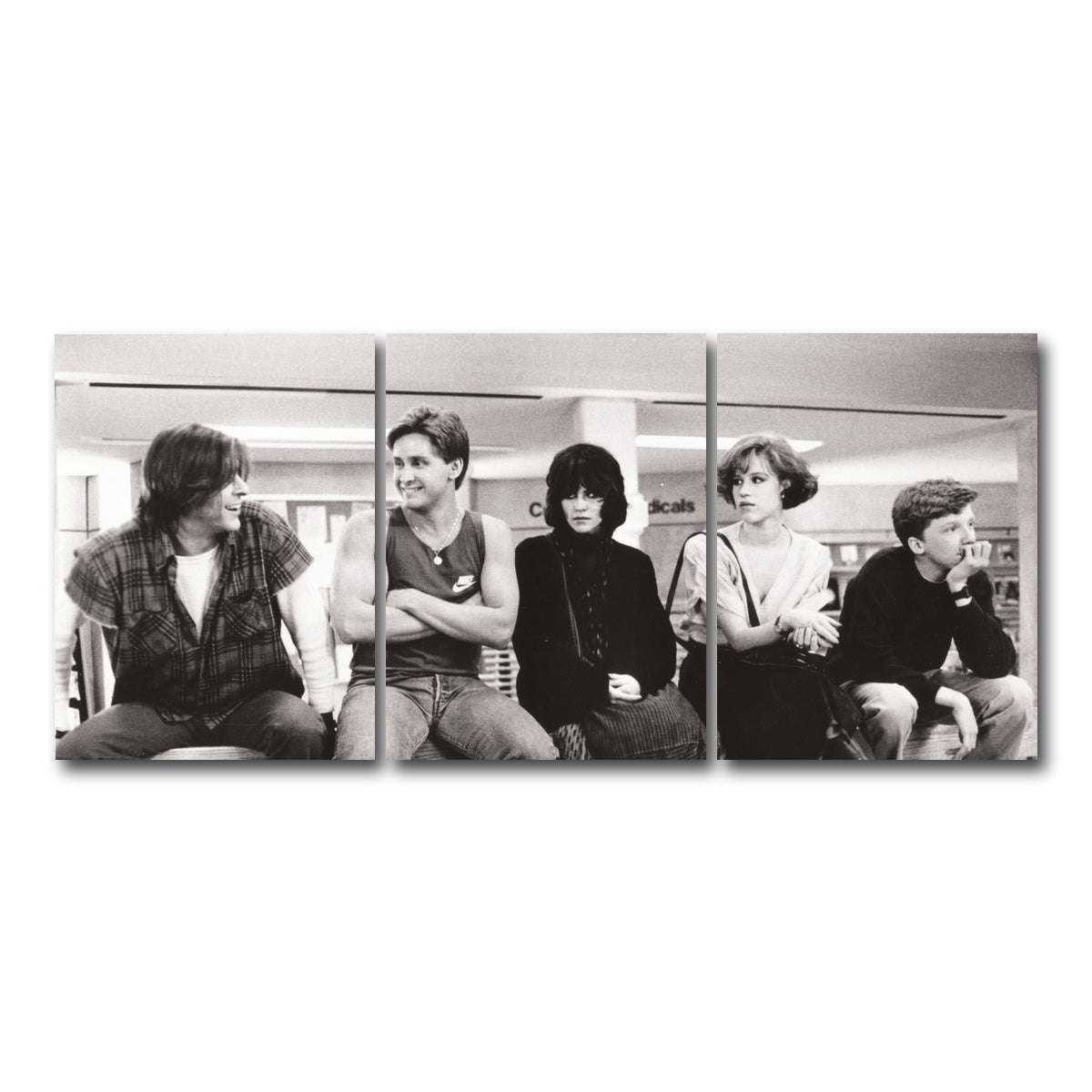 AUTO-MOCKUP WHITE | Breakfast Club | 3 Piece | Gallery Wrap Canvas | group=18x24