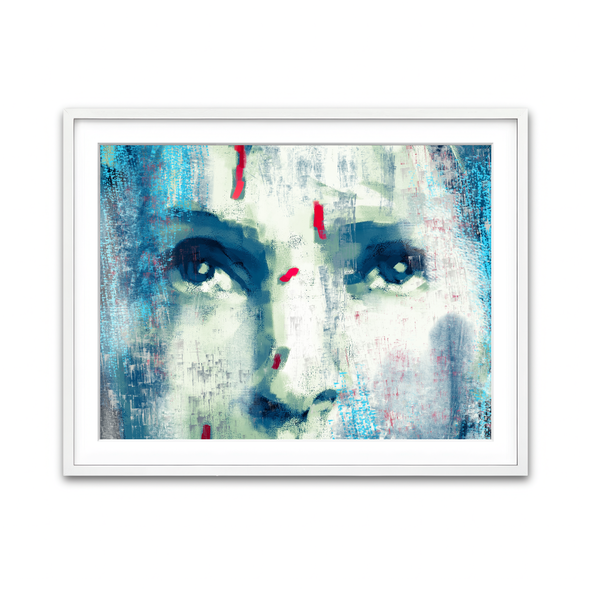 Framed Print 4x3 White