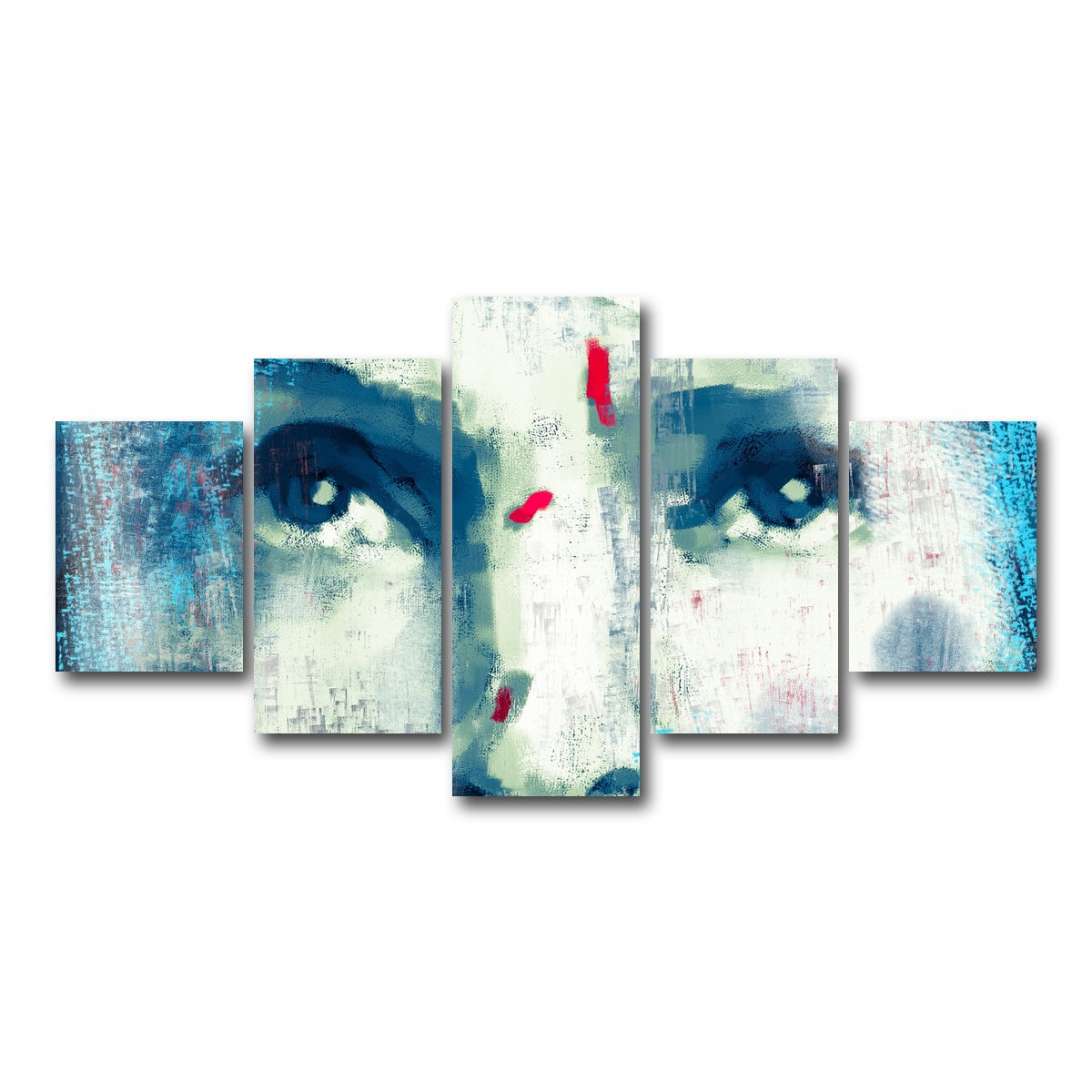 AUTO-MOCKUP WHITE | Brides Eyes | 5 Piece | Gallery Wrap Canvas | group=5_short