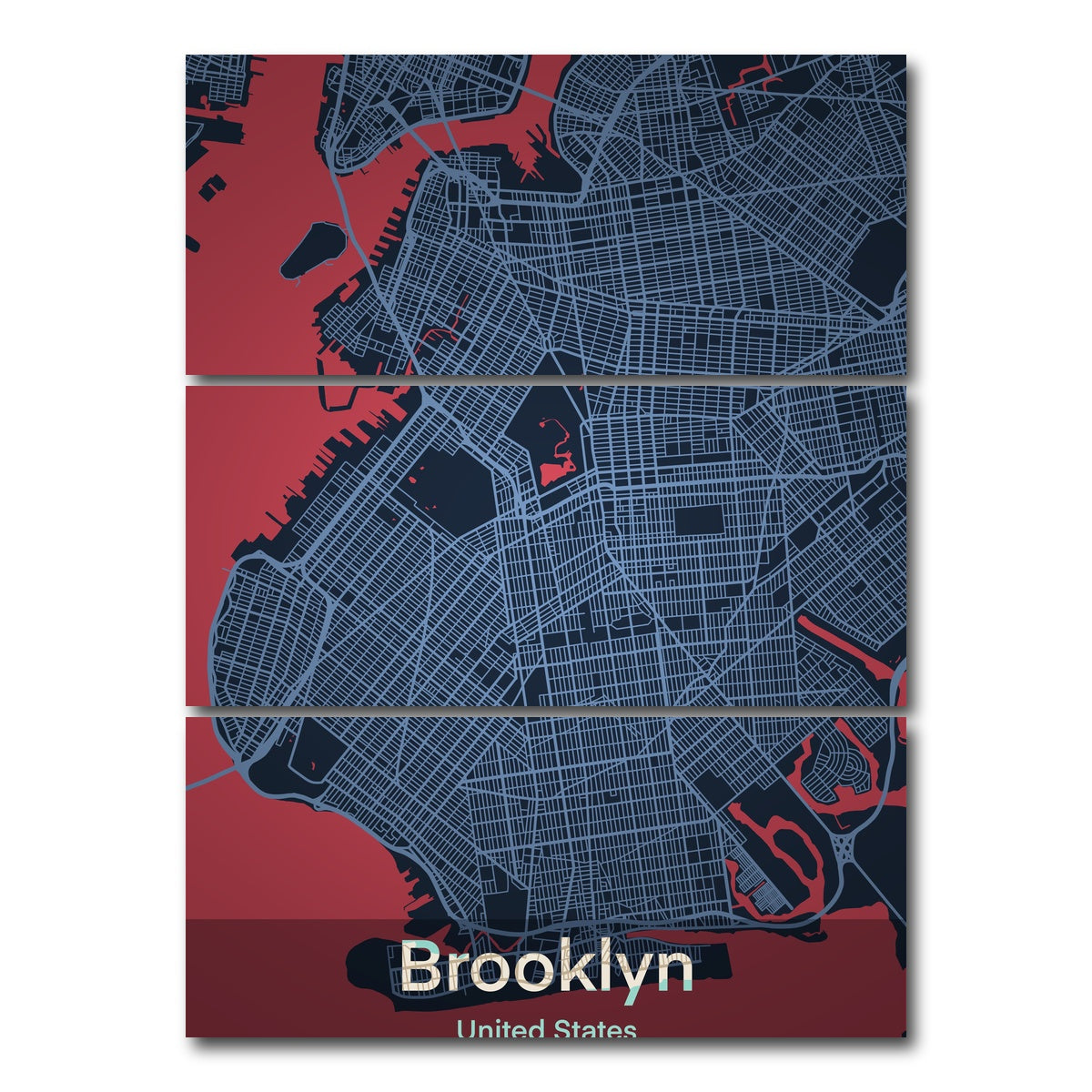 AUTO-MOCKUP WHITE | Brooklyn | 3 Piece | Gallery Wrap Canvas | group=8x18_stacked