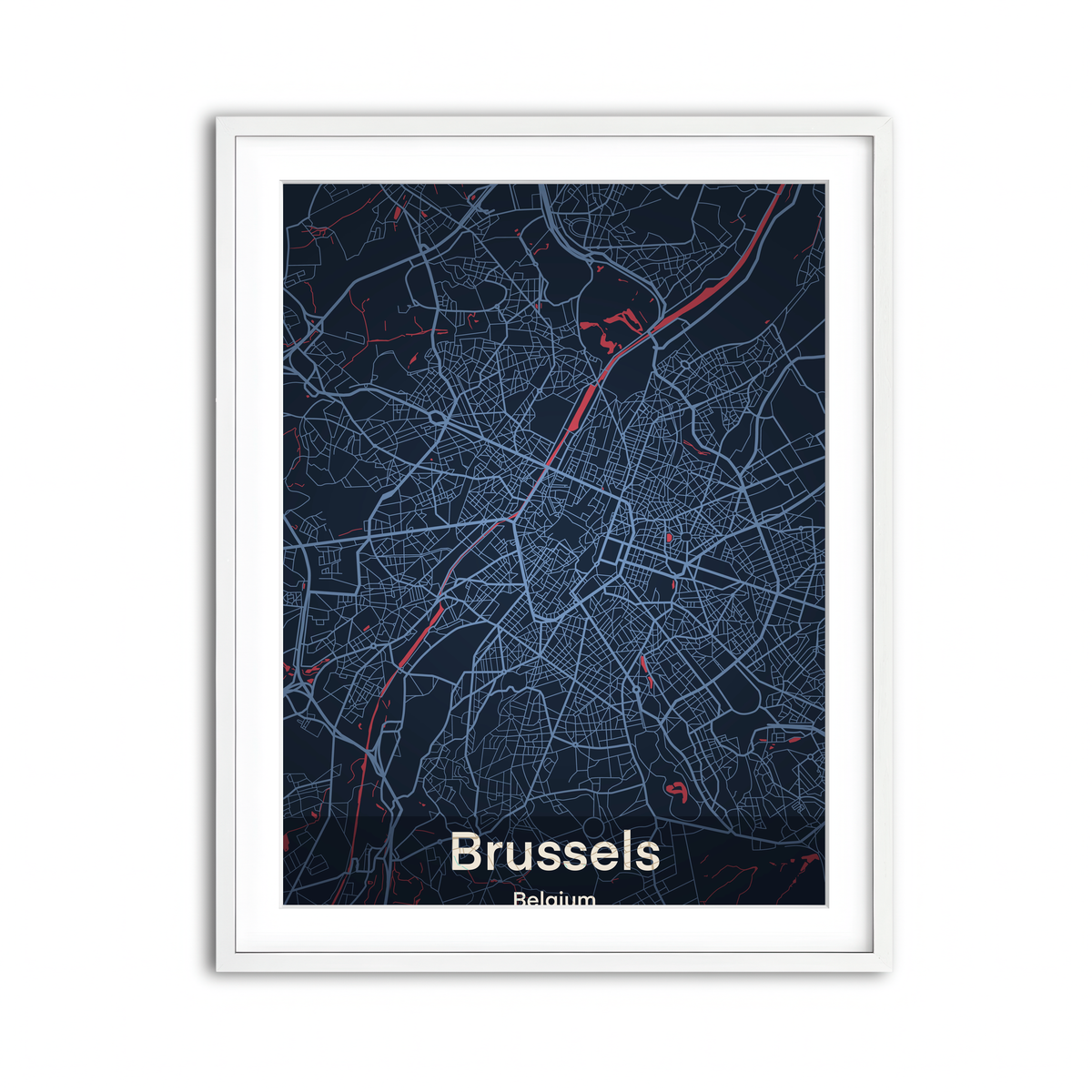 Framed Print 3x4 White