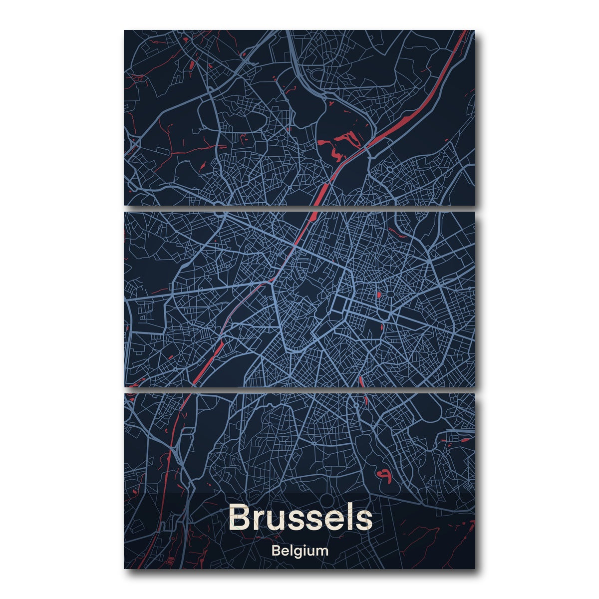 AUTO-MOCKUP WHITE | Brussels | 3 Piece | Gallery Wrap Canvas | group=12x24_stacked