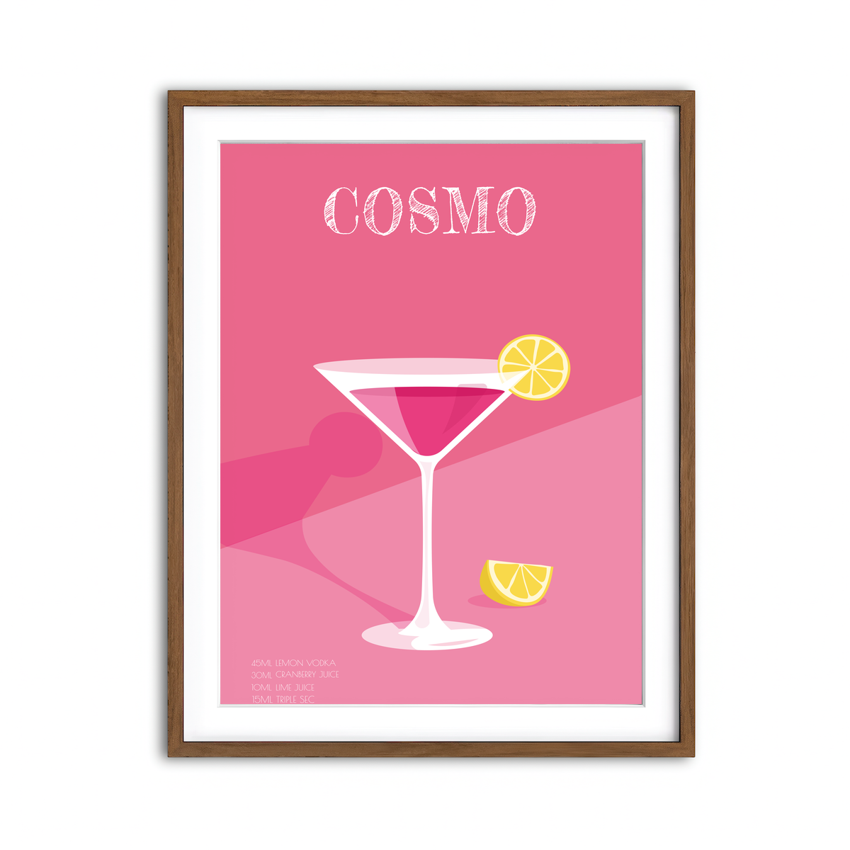 Framed Print 3x4 Walnut