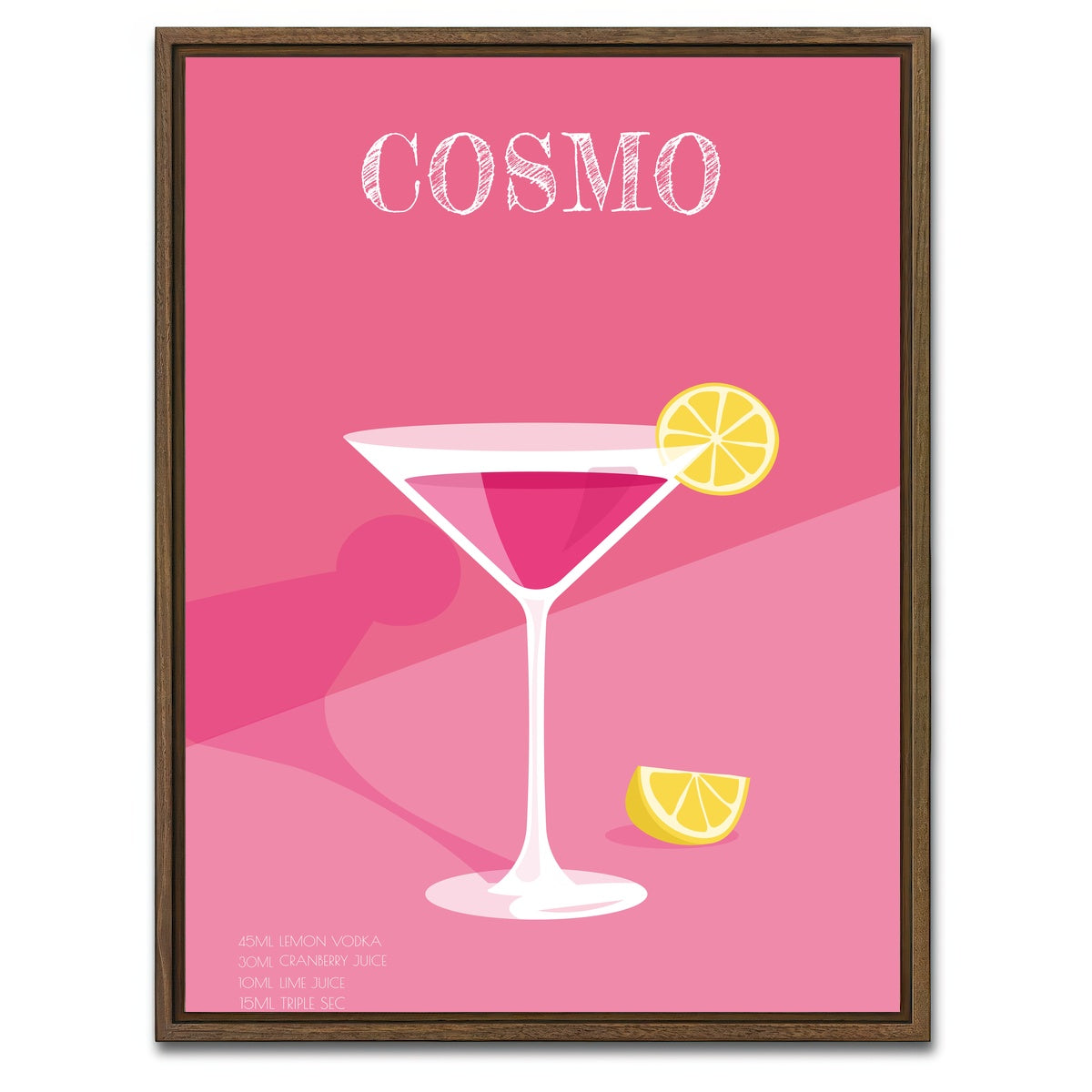 AUTO-MOCKUP WHITE | COSMOPOLITAN | 1 Piece | Walnut Framed Canvas | group=3x4