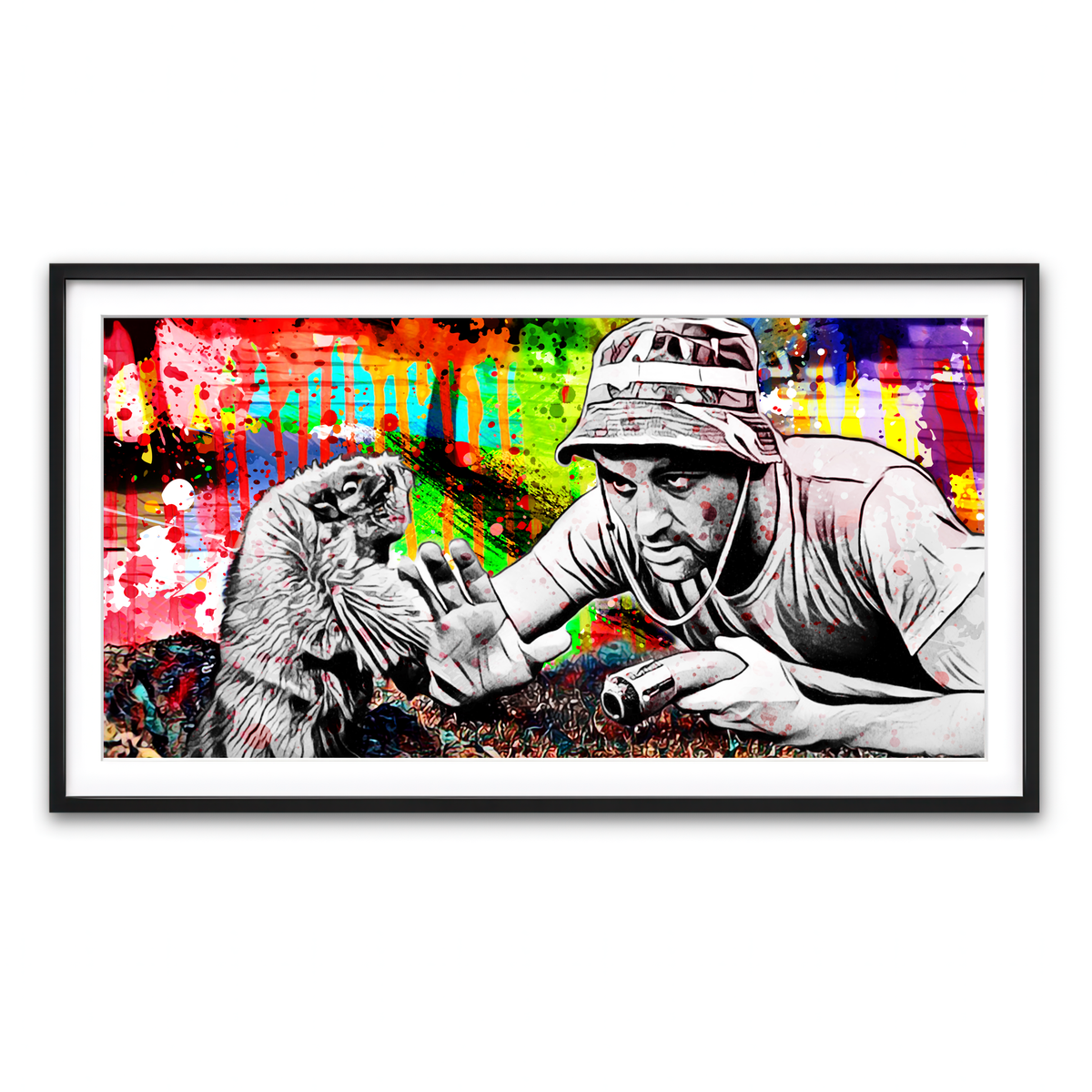 Framed Print 2x1 Black