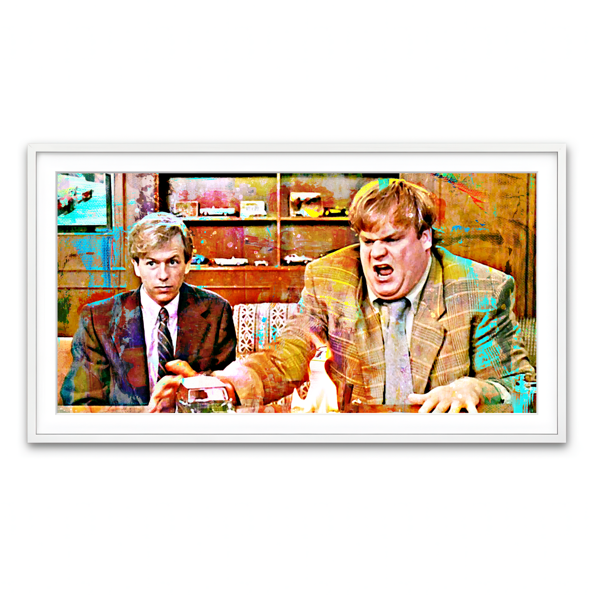 Framed Print 2x1 White