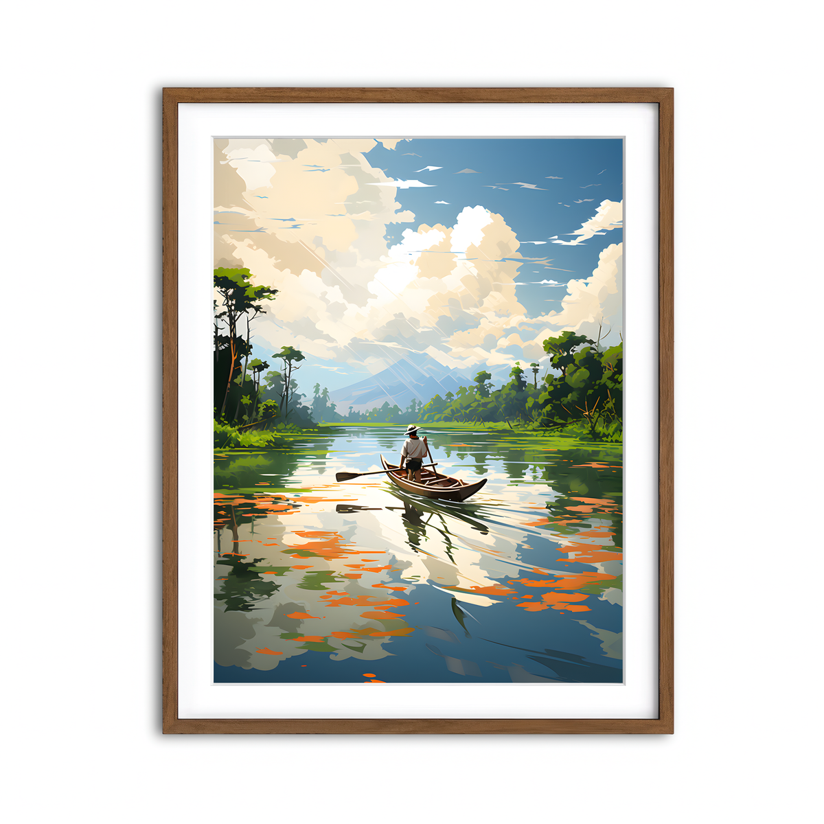 Framed Print 3x4 Walnut