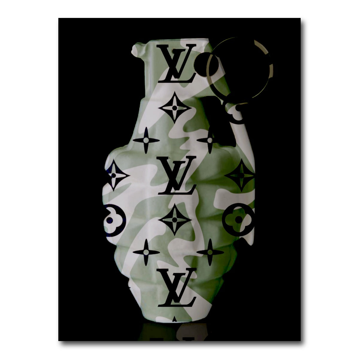 AUTO-MOCKUP WHITE | Camo LV Grenade | 1 Piece | Gallery Wrap Canvas | group=3x4