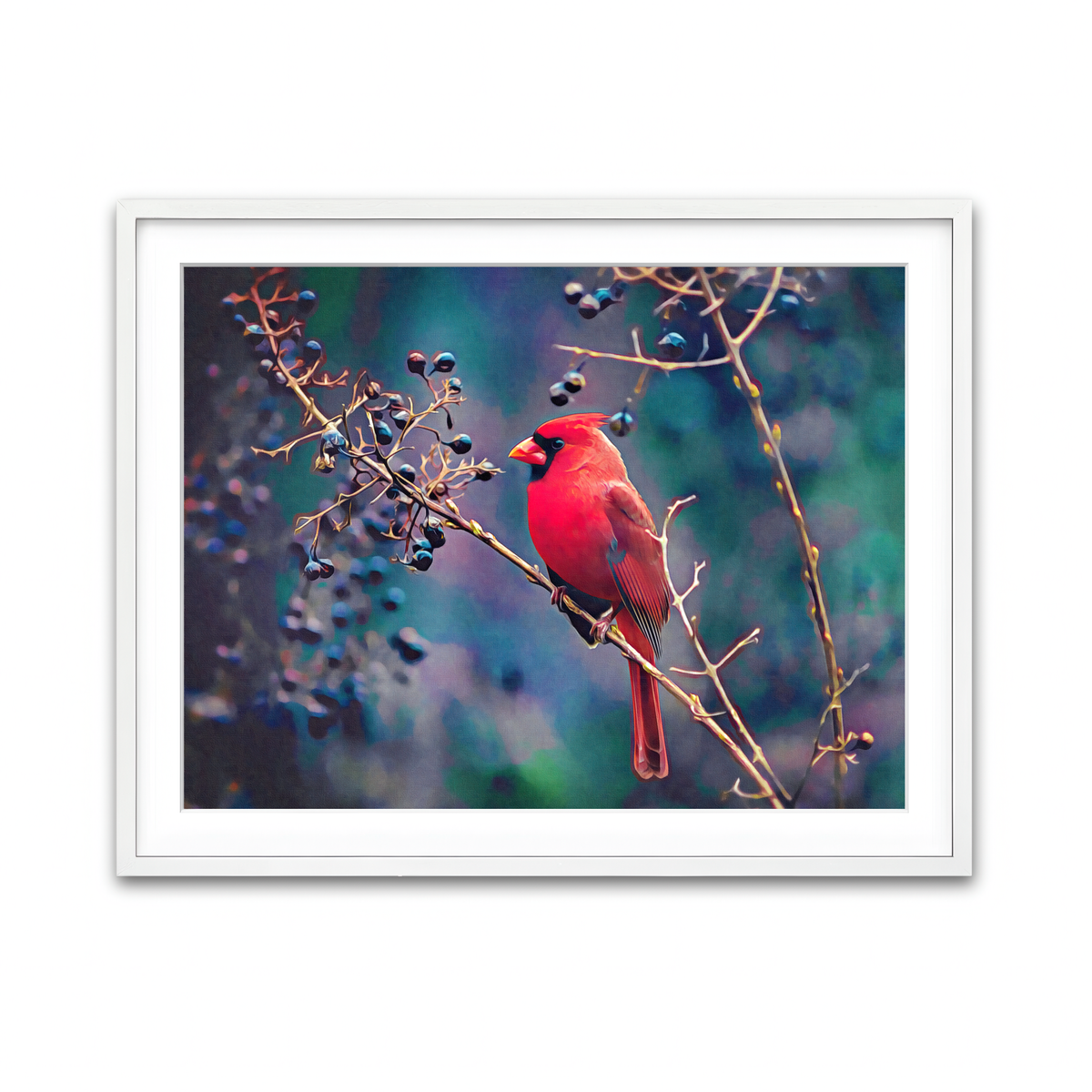 Framed Print 4x3 White