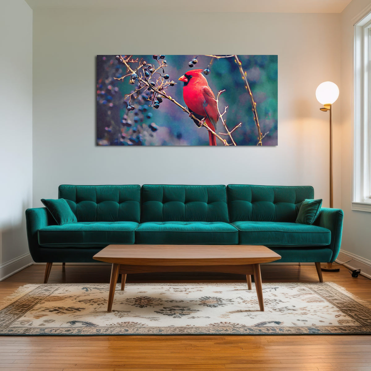 AUTO-MOCKUP ROOM | Cardinal and Berries