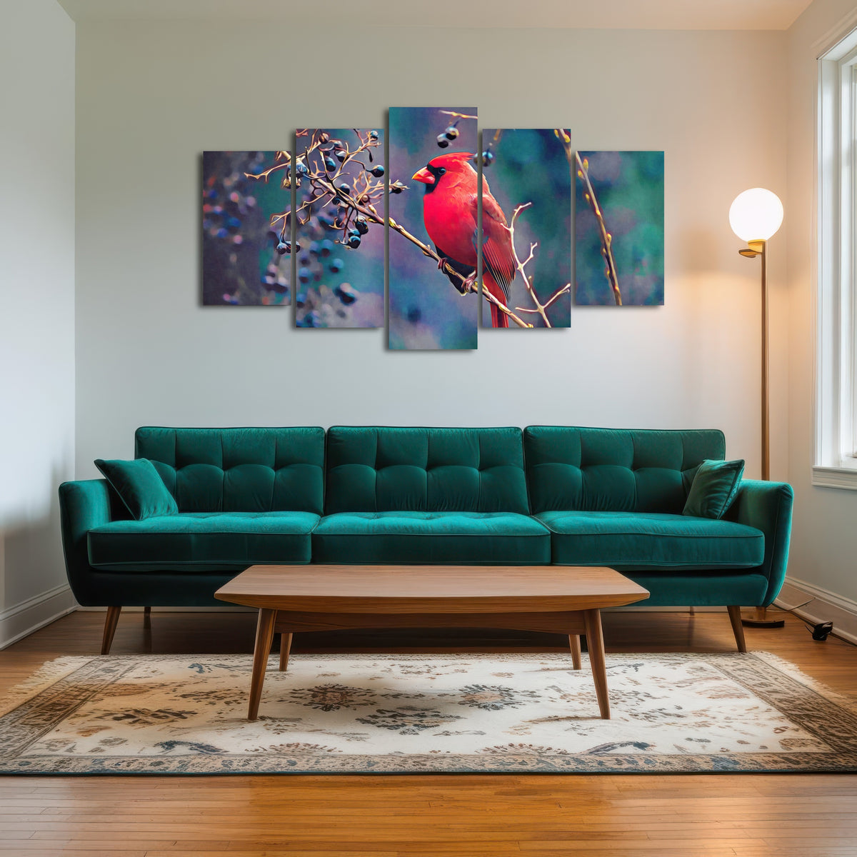 AUTO-MOCKUP ROOM | Cardinal and Berries