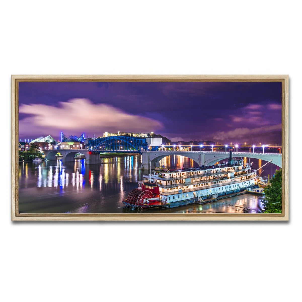 AUTO-MOCKUP WHITE | Chattanooga Aerial | 1 Piece | Natural Framed Canvas | group=2x1