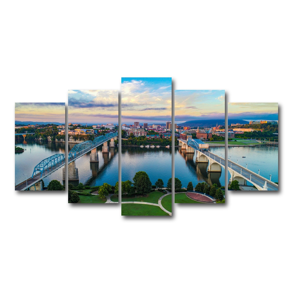 AUTO-MOCKUP WHITE | Chattanooga | 5 Piece | Gallery Wrap Canvas | group=5_normal