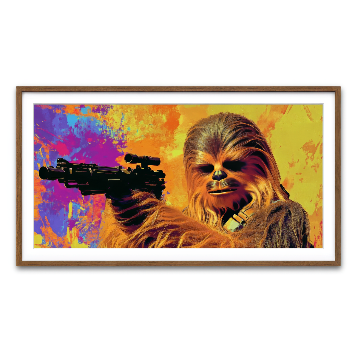 Framed Print 2x1 Walnut