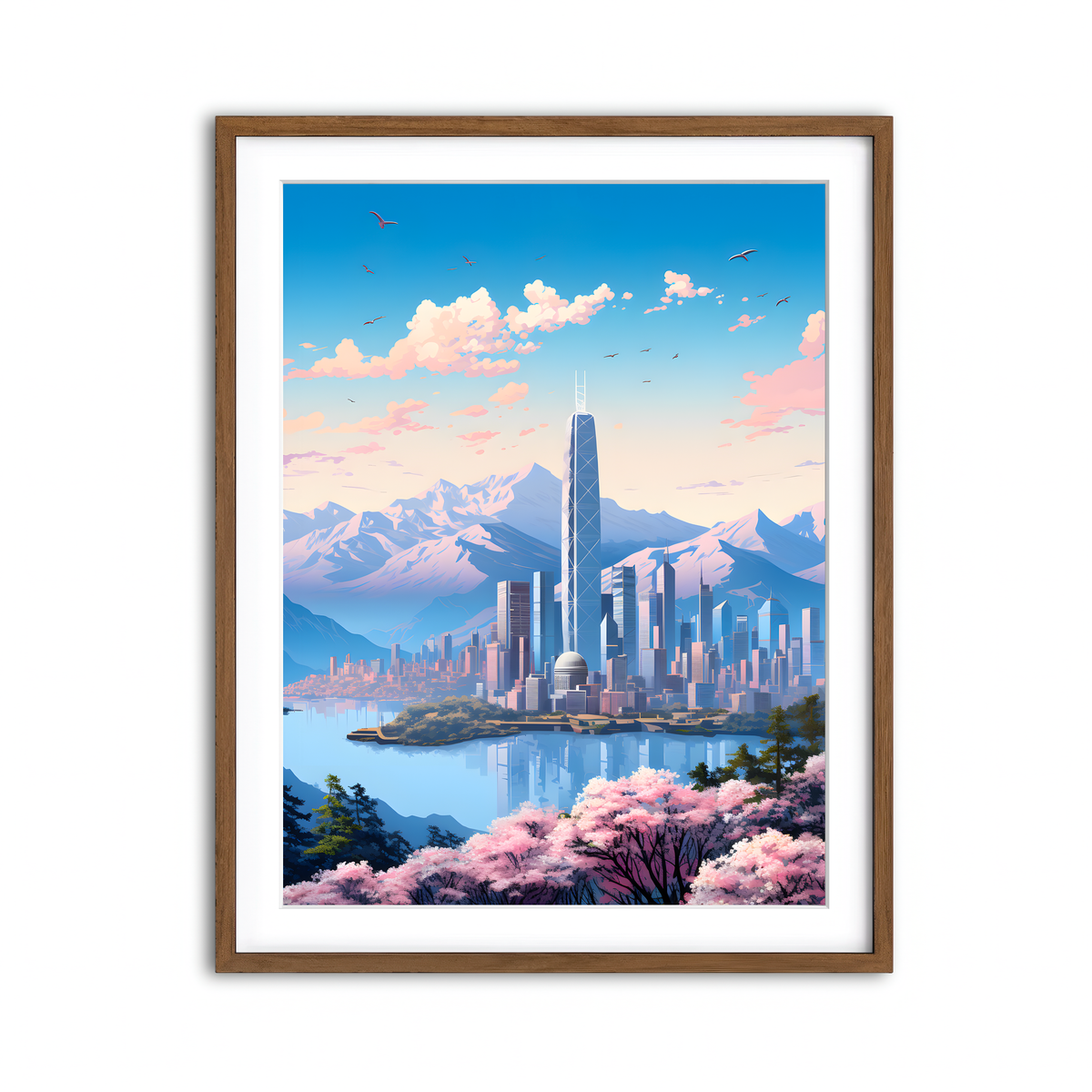 Framed Print 3x4 Walnut