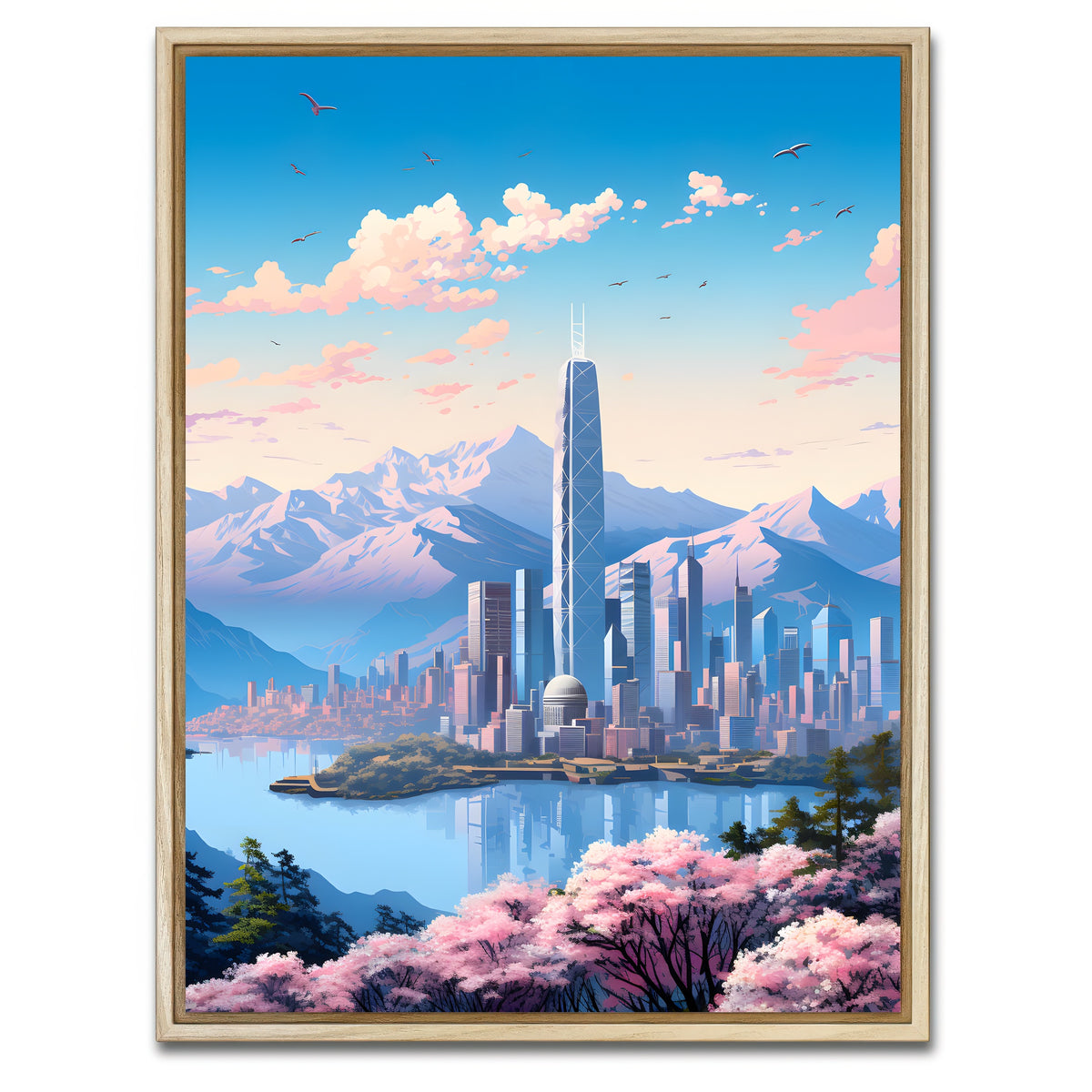AUTO-MOCKUP WHITE | China - Hong Kong | 1 Piece | Natural Framed Canvas | group=3x4