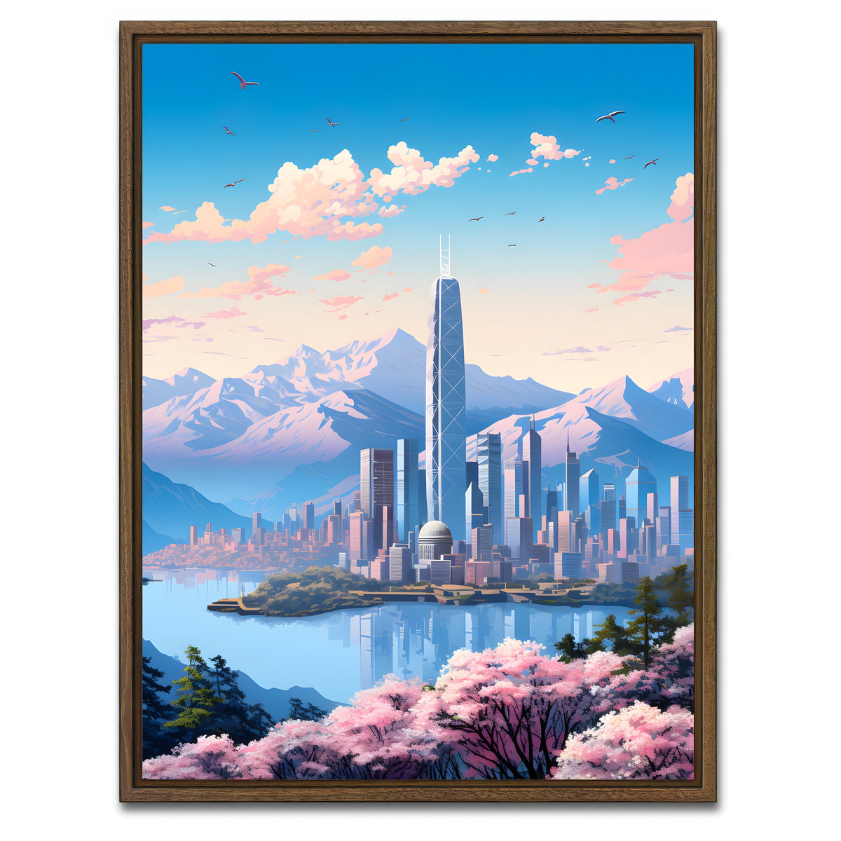 Framed Print 3x4 White