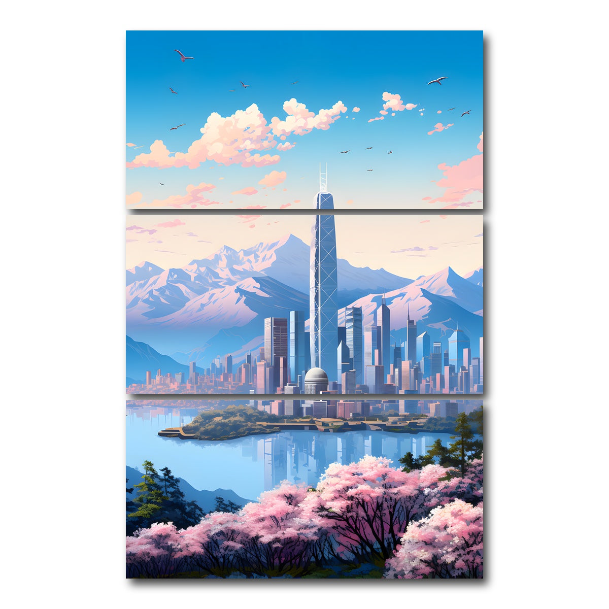 AUTO-MOCKUP WHITE | China - Hong Kong | 3 Piece | Gallery Wrap Canvas | group=12x24_stacked