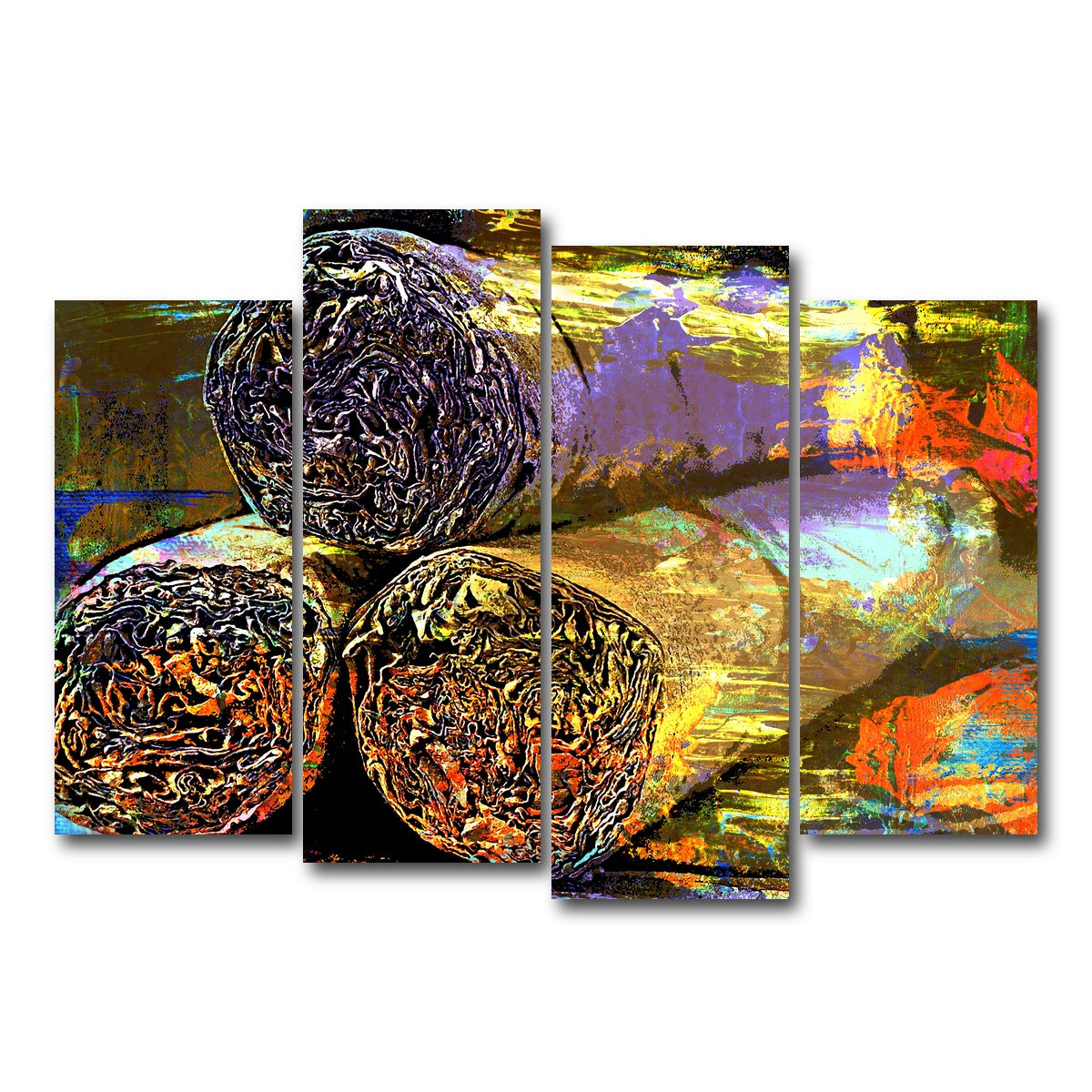 AUTO-MOCKUP WHITE | Cigars Abstract | 4 Piece | Gallery Wrap Canvas | group=4_normal