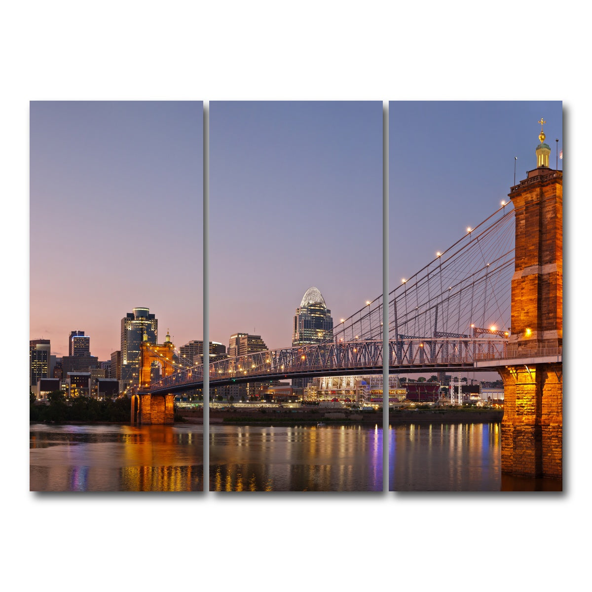 AUTO-MOCKUP WHITE | Cincinnati Skyline | 3 Piece | Gallery Wrap Canvas | group=8x18