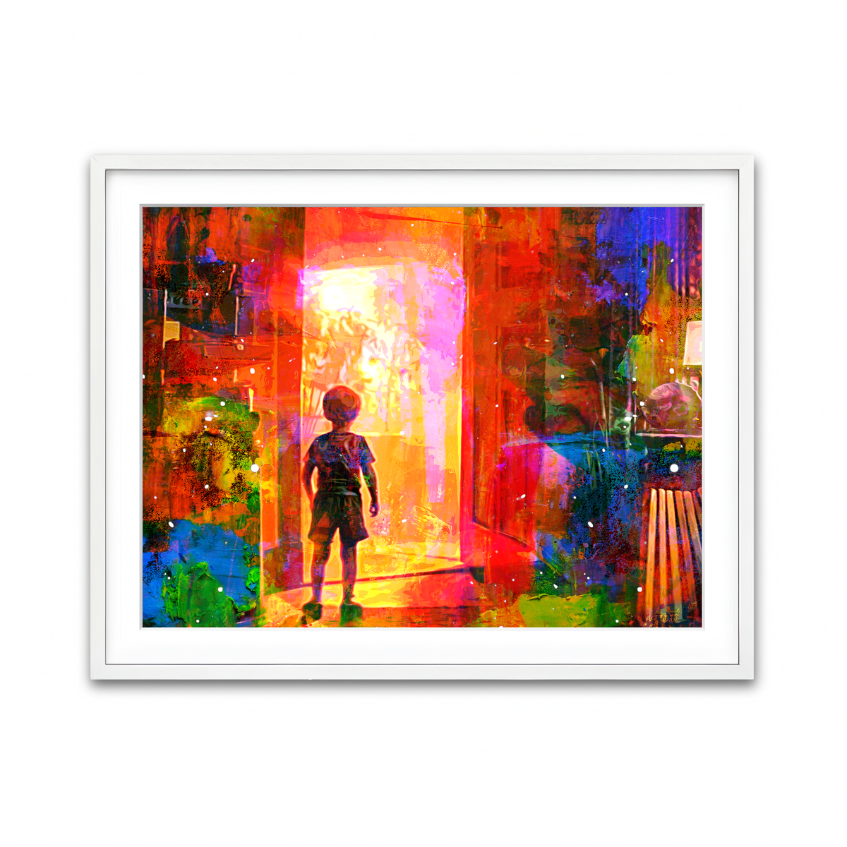 Framed Print 4x3 White