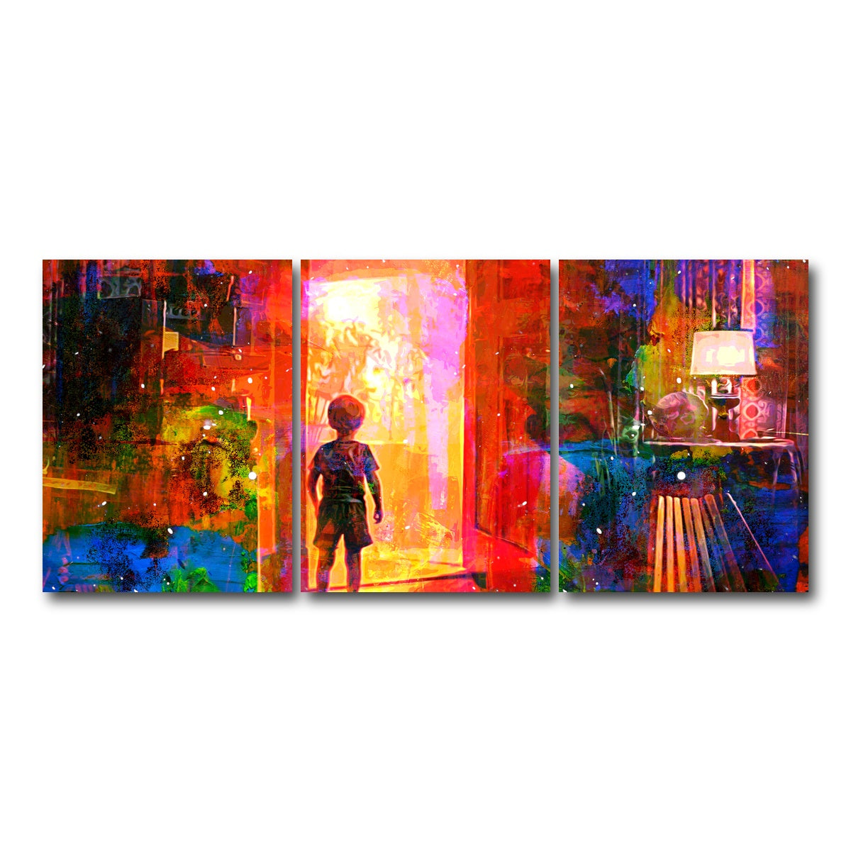 AUTO-MOCKUP WHITE | Close Encounters of the Third Kind | 3 Piece | Gallery Wrap Canvas | group=18x24