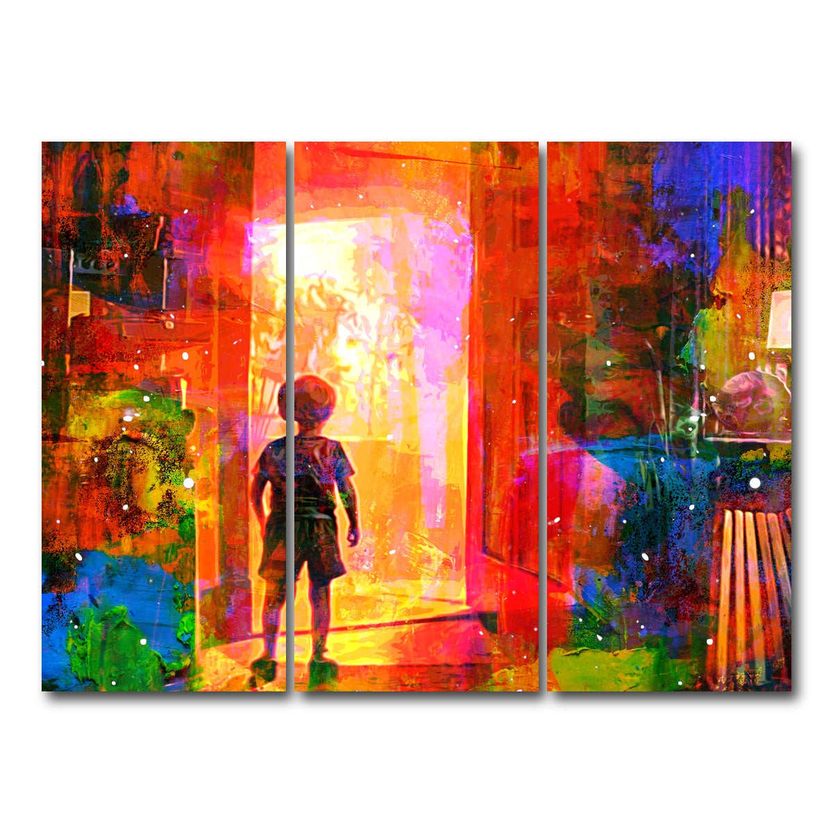 AUTO-MOCKUP WHITE | Close Encounters of the Third Kind | 3 Piece | Gallery Wrap Canvas | group=8x18